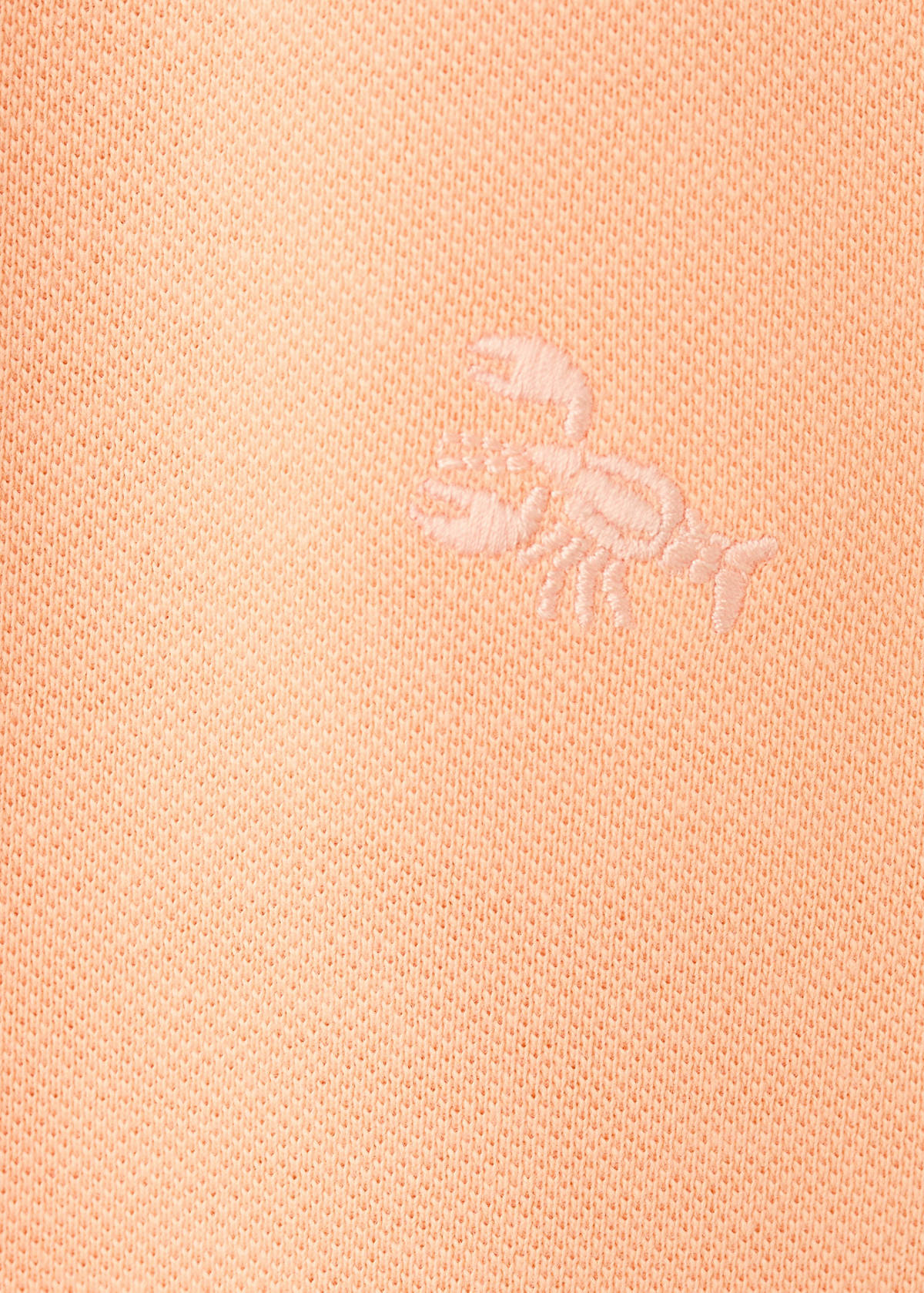 Cotton polo shirt — Peach