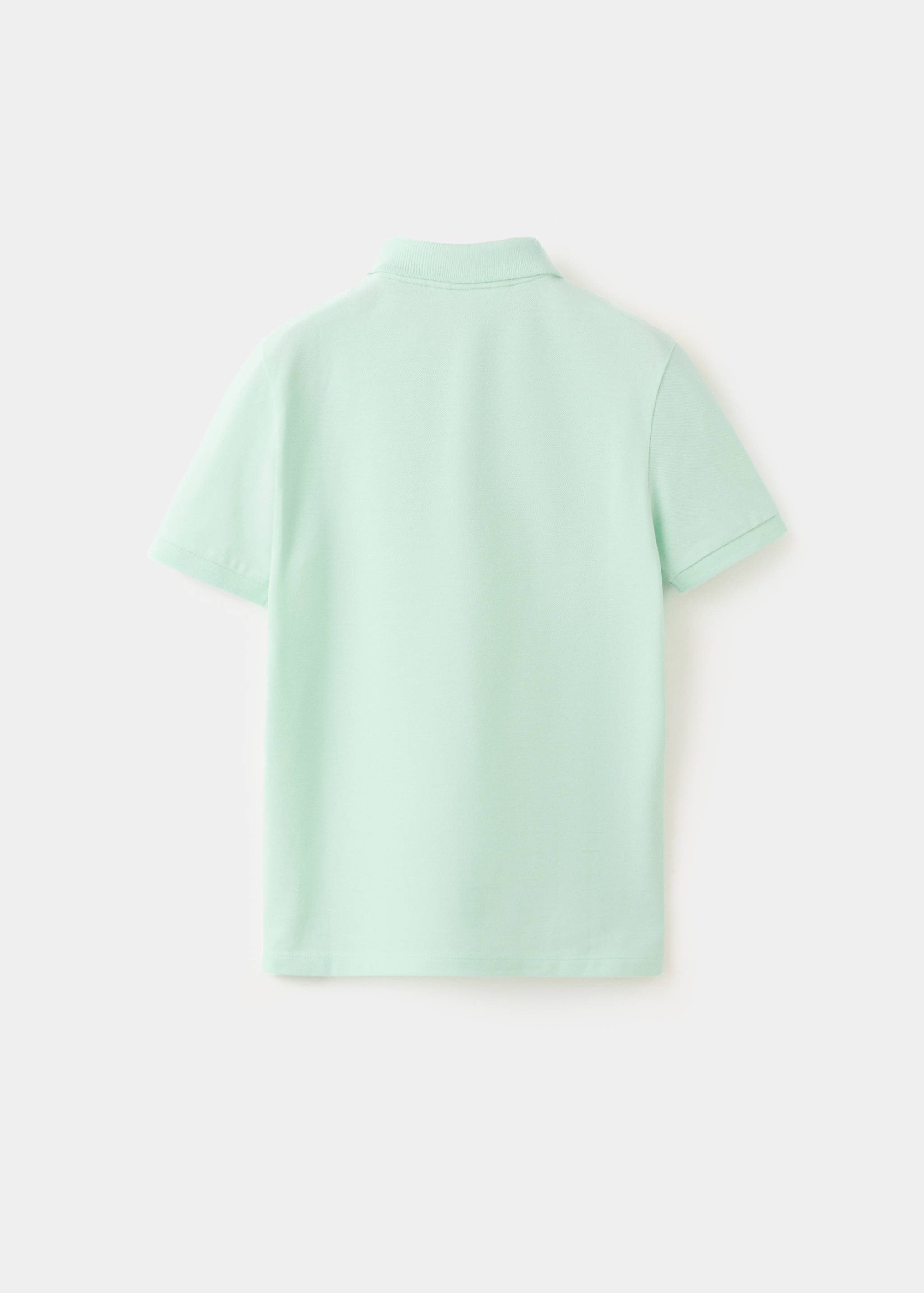 Cotton polo shirt - Reverse of the article