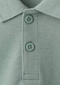 Cotton polo shirt — Green 2