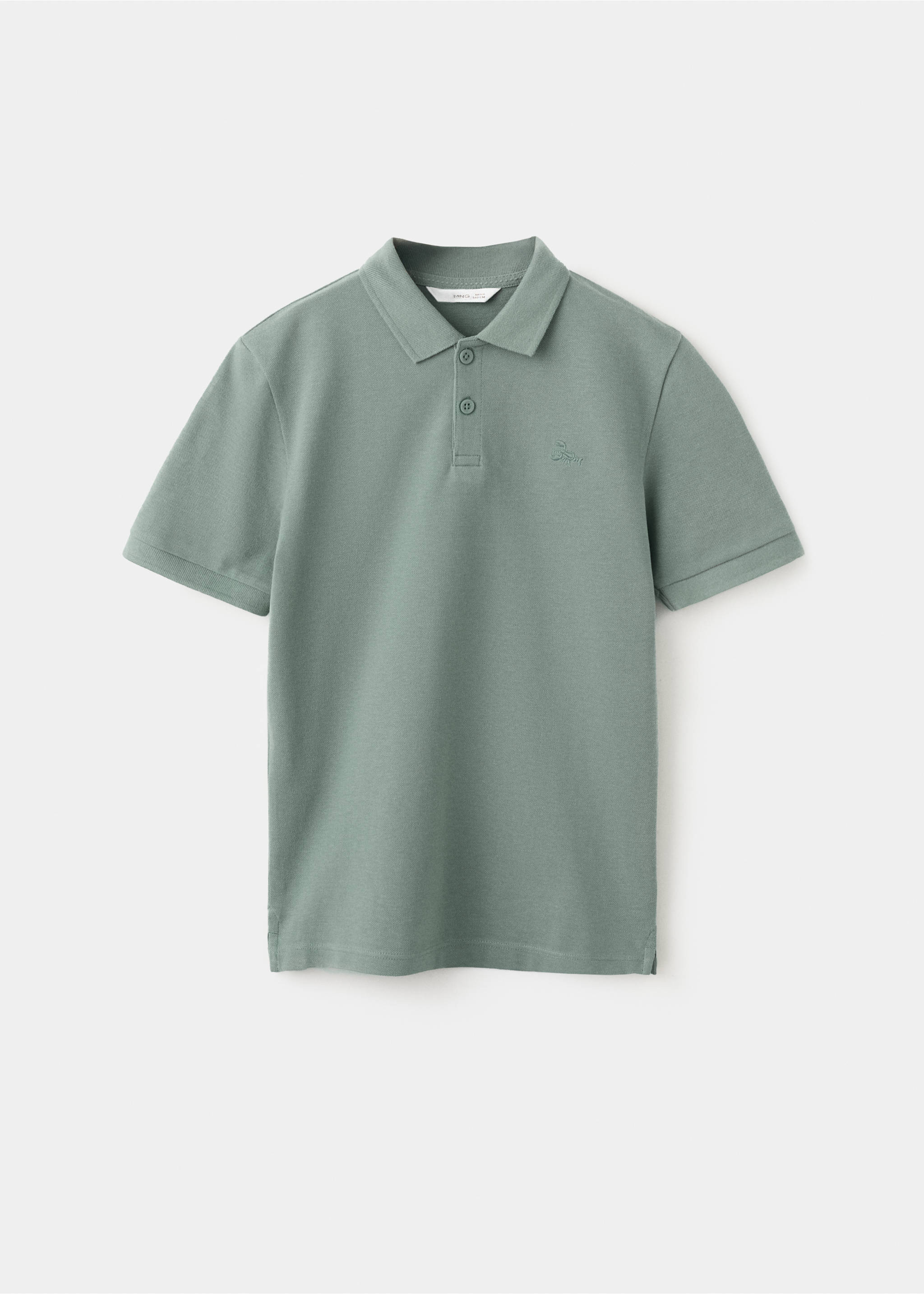 Cotton polo shirt - Article without model, Green. Ref: 27055143-00.
