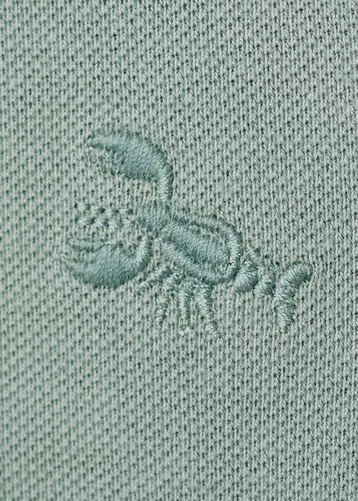 Cotton polo shirt — Green