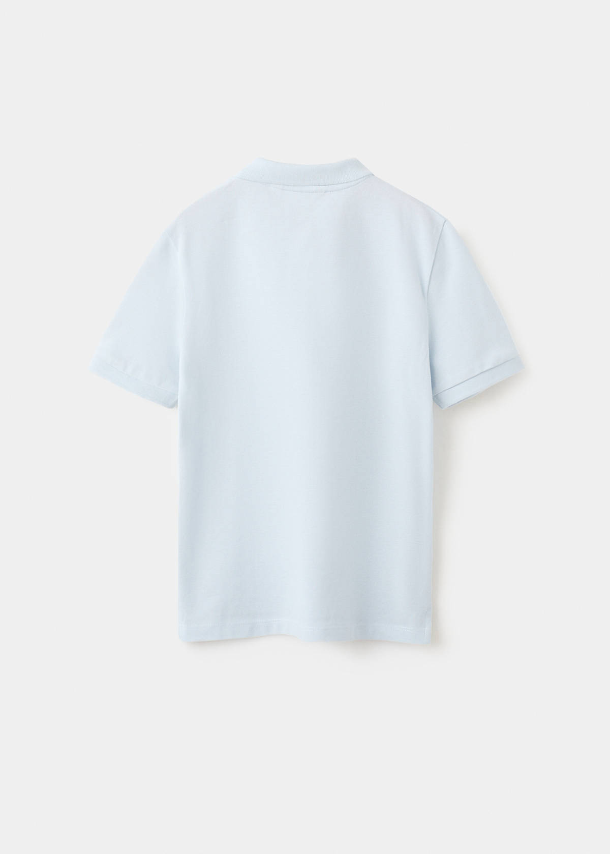 Cotton polo shirt — Sky Blue