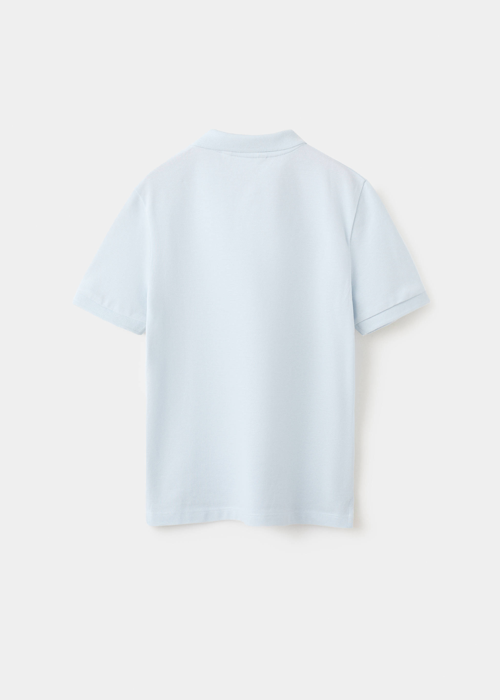 Cotton polo shirt - Reverse of the article