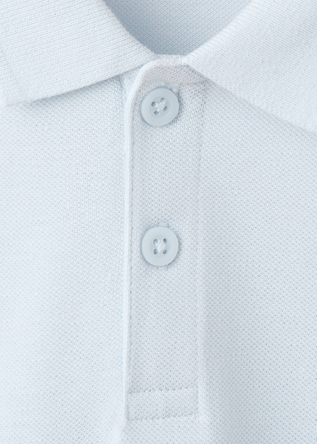 Cotton polo shirt — Sky Blue