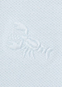 Cotton polo shirt — Sky Blue 9