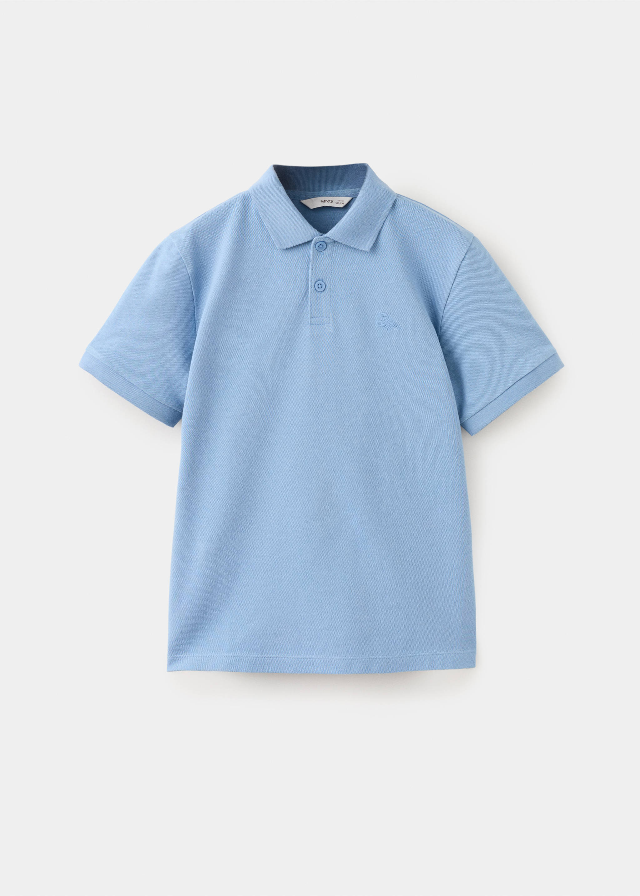 Cotton polo shirt - Article without model, Blue. Ref: 27055143-00.