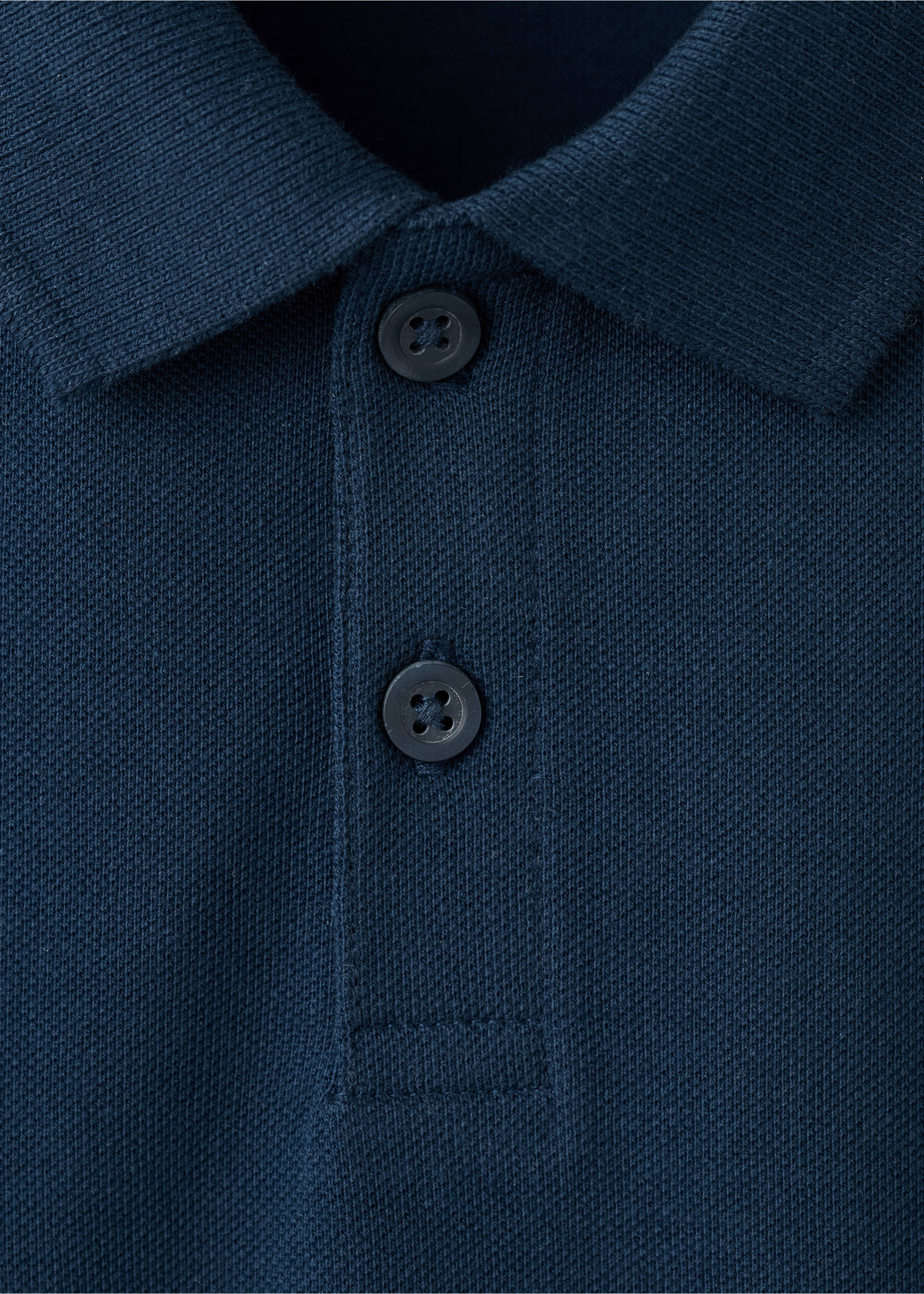 Pamučna polo majica - Detalji artikla 8, Mornarsko plava. Ref: 27055143-00.