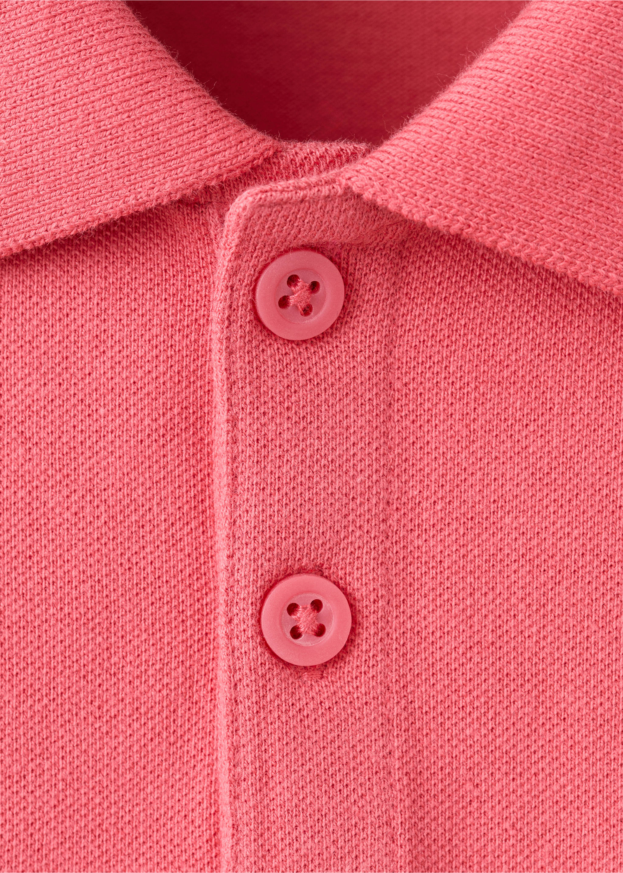 Polo coton - Détail de l'article 8, Rouge. Ref: 27055143-00.