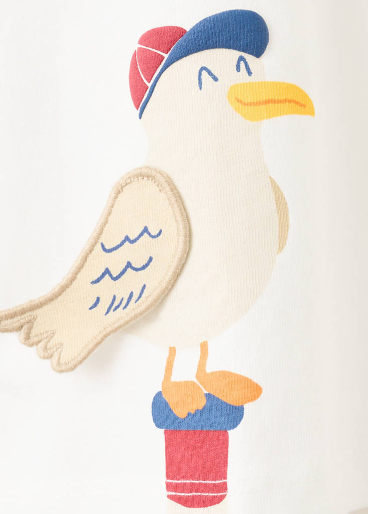 Printed cotton-blend t-shirt — Off White