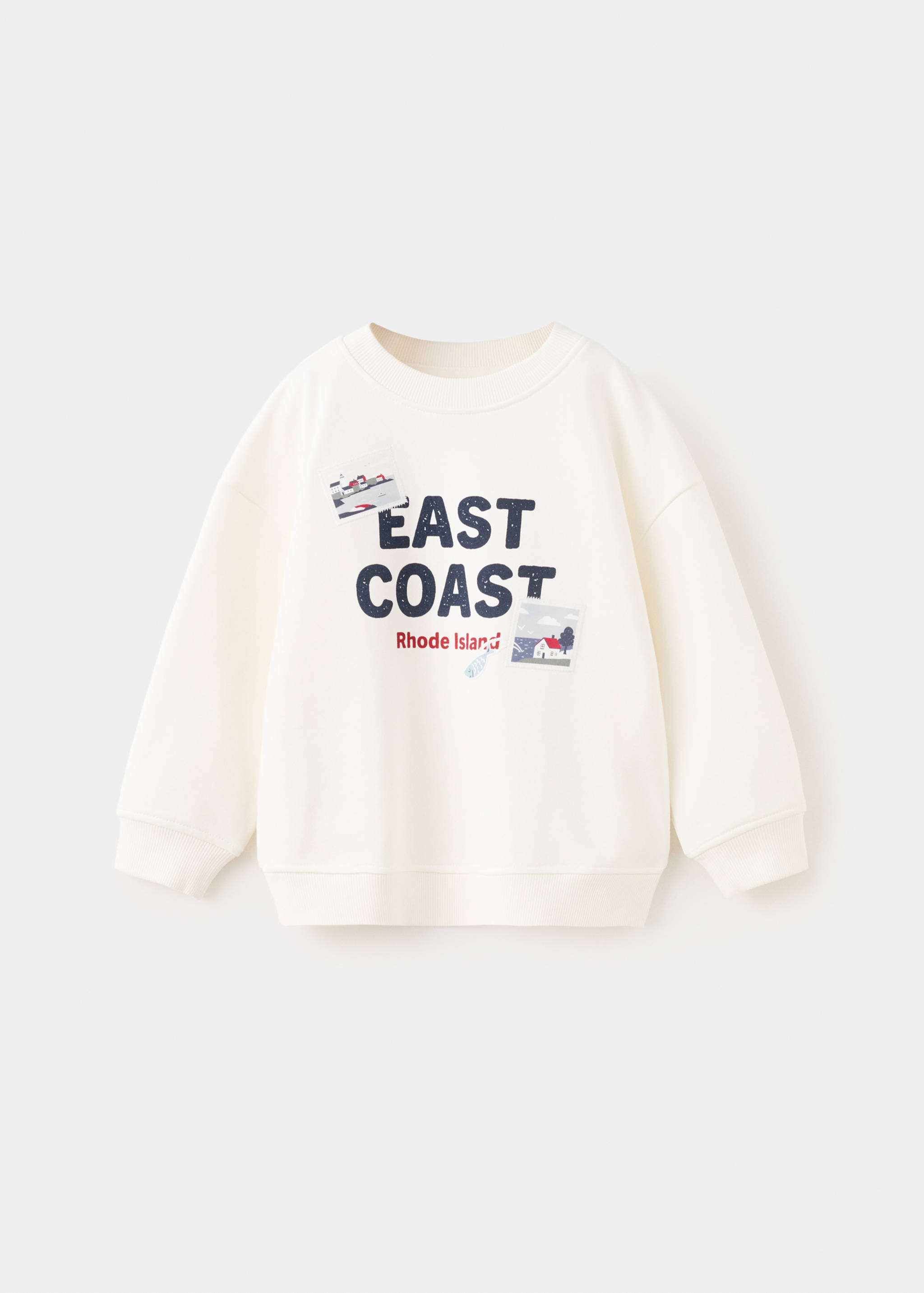 Printed cotton sweatshirt - Article without model