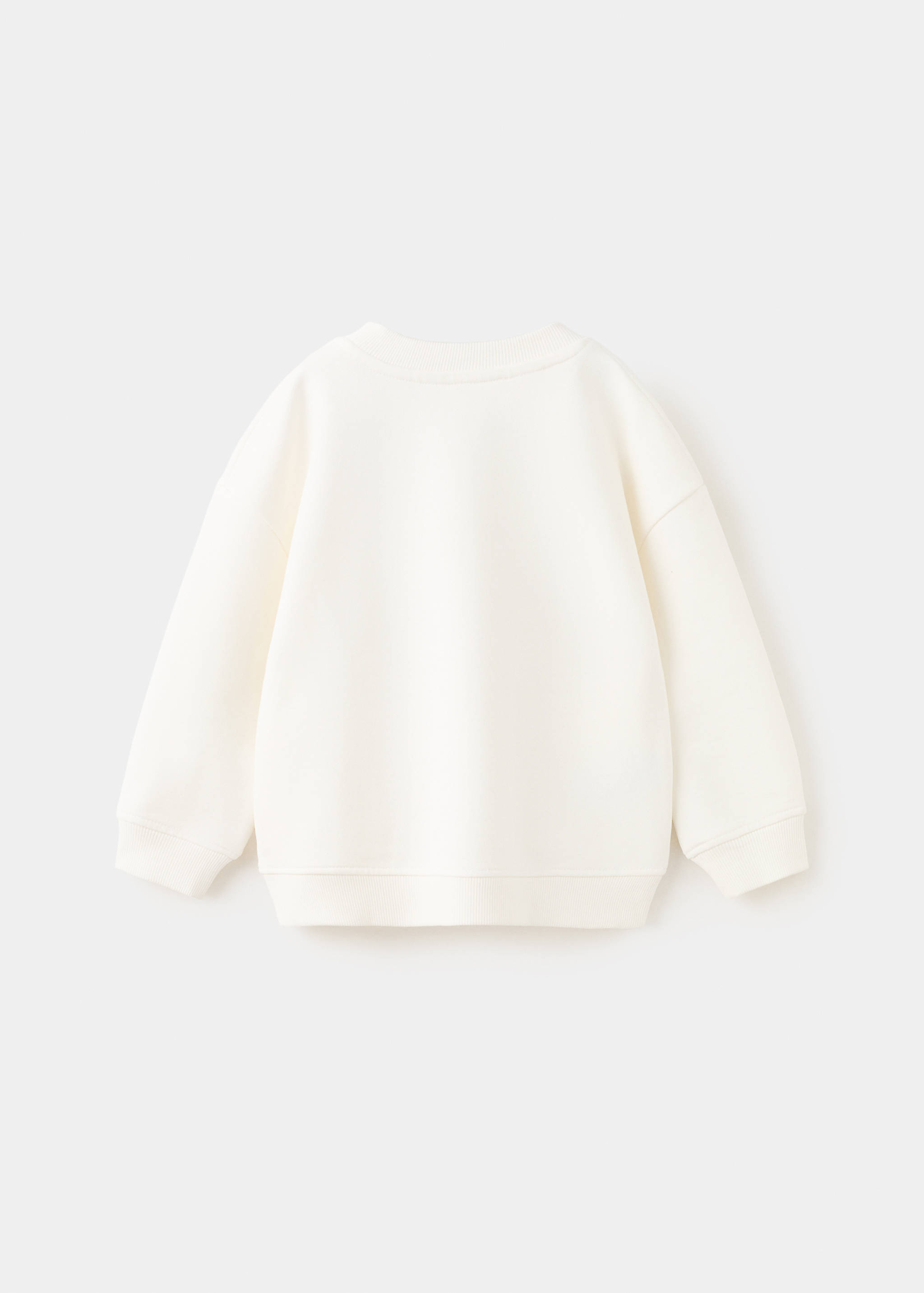 Printed cotton sweatshirt - Reverse of the article