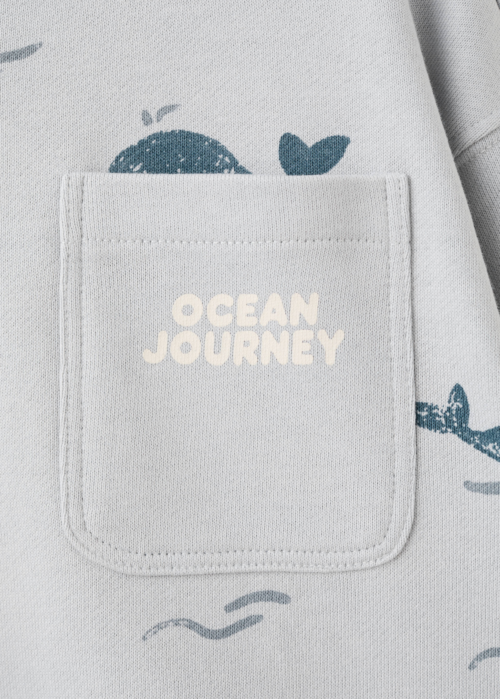 Світшот з принтом і кишенею - Детальніше про товар 8