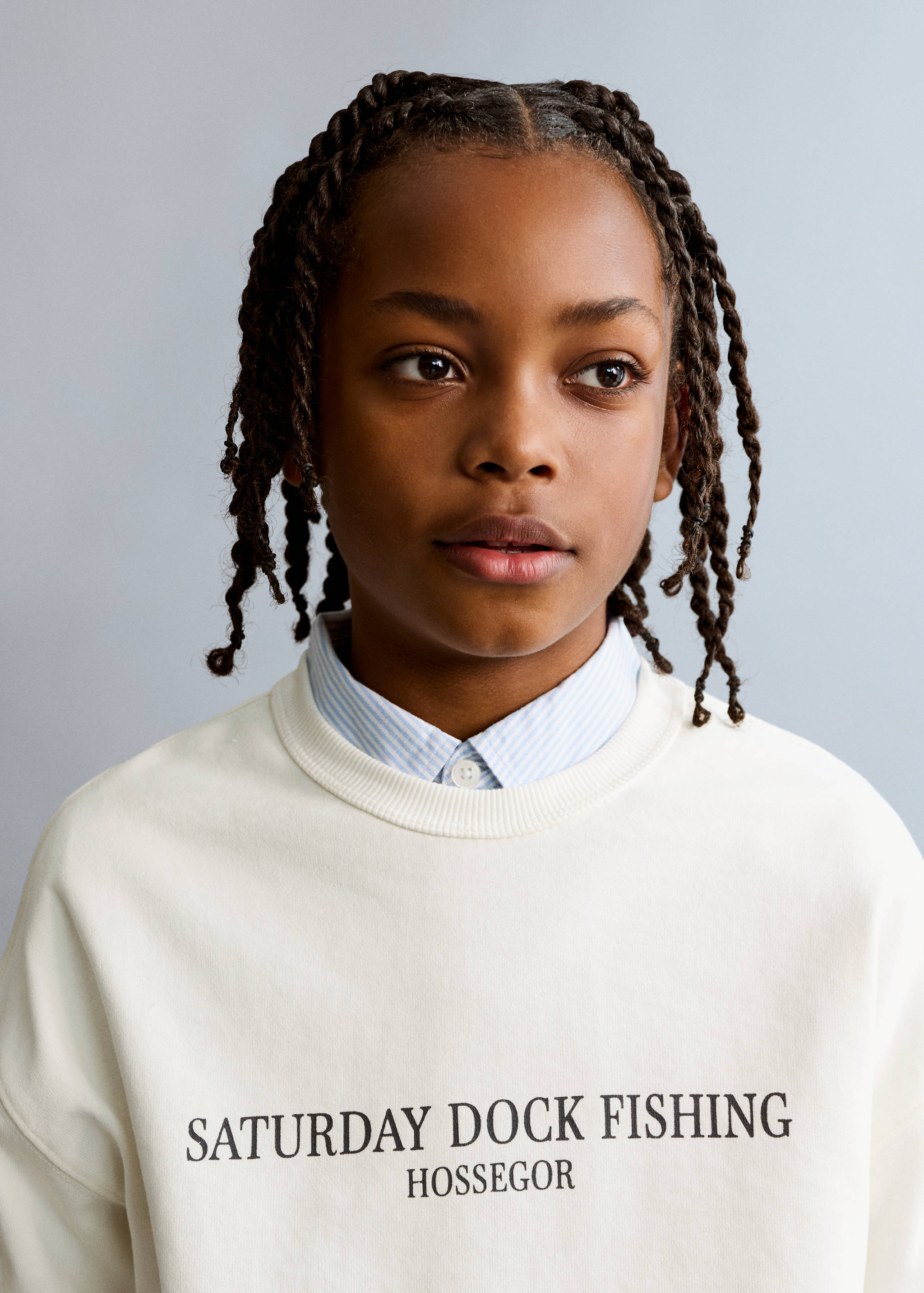 Printed cotton sweatshirt - Details of the article 1