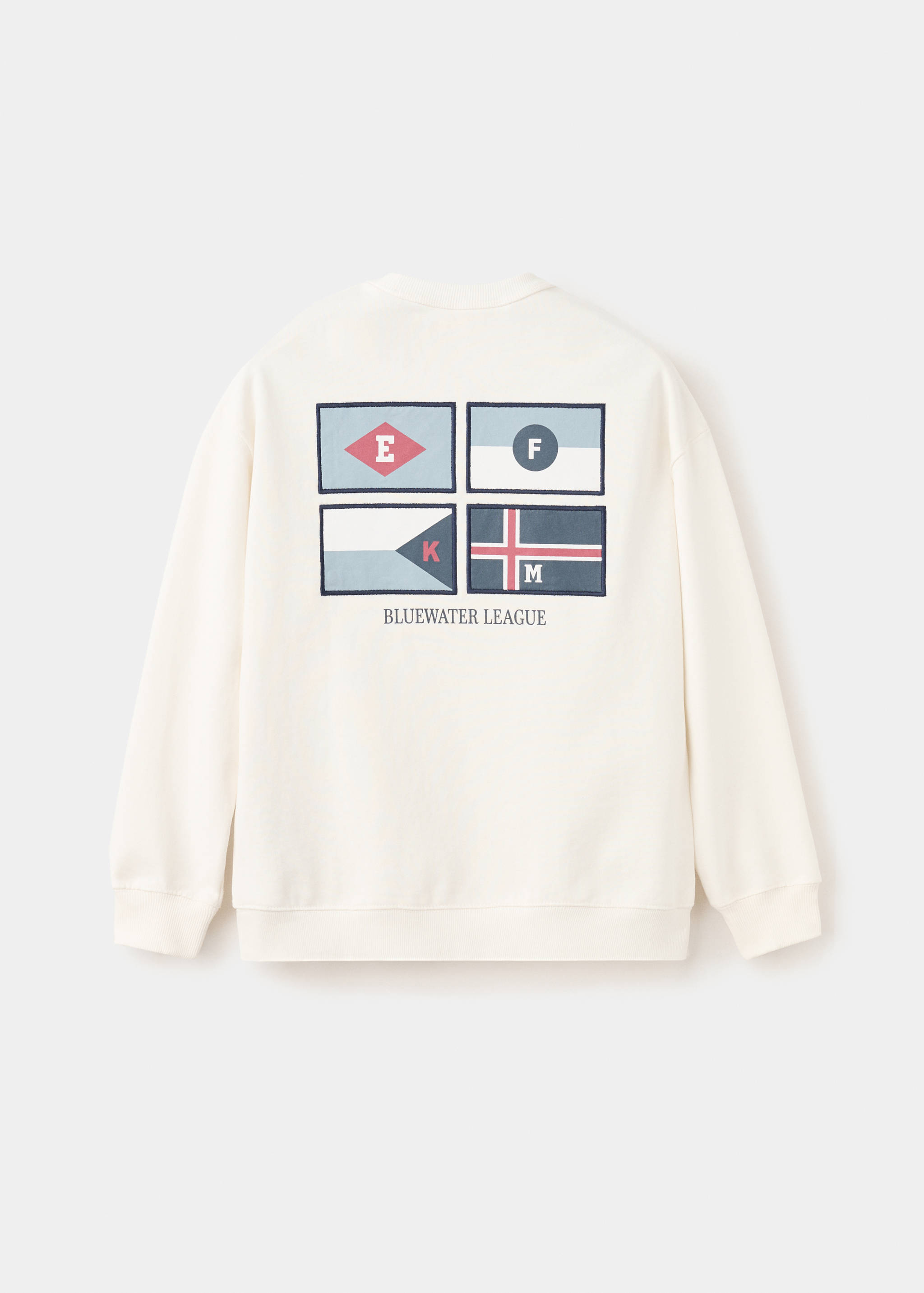 Printed cotton sweatshirt - Reverse of the article