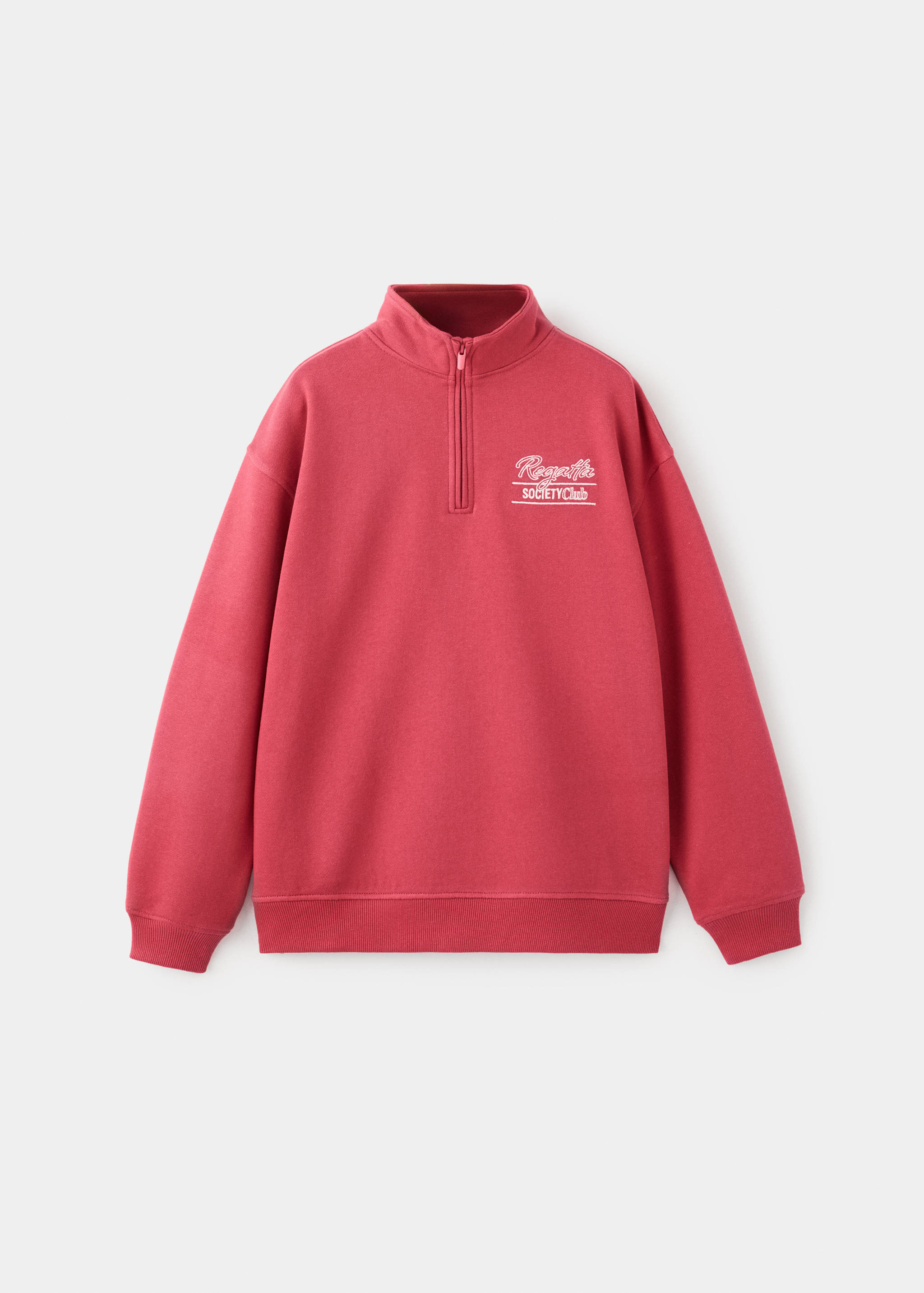 Perkins-neck cotton sweater - Article without model