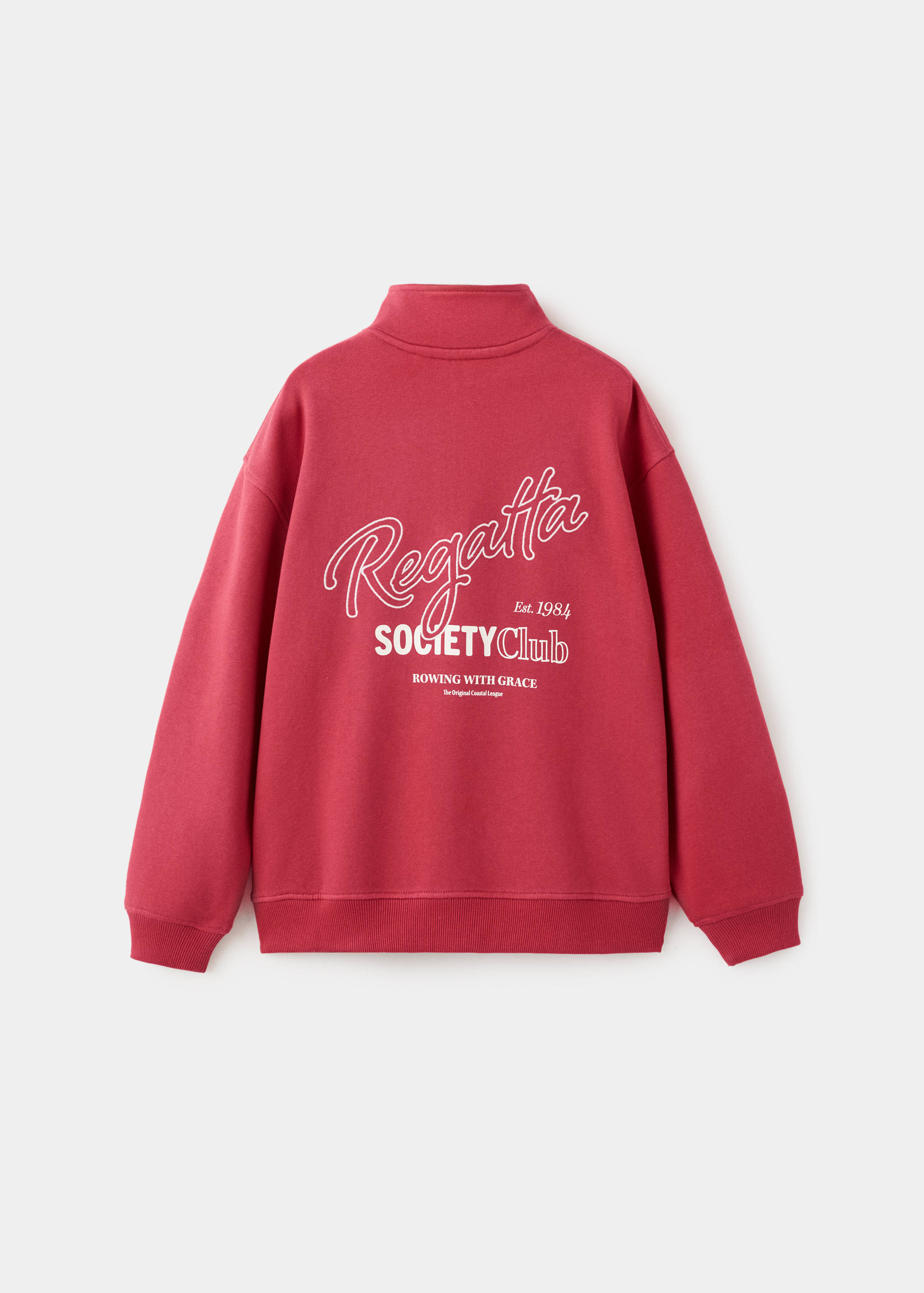 Perkins-neck cotton sweater - Reverse of the article