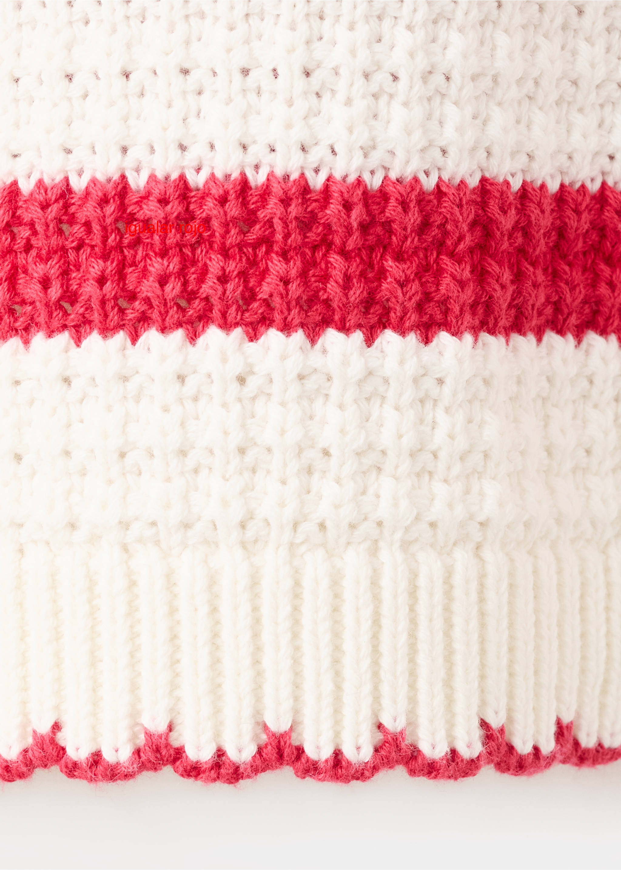 Jersey punto rayas - Detalle del artículo 0, Rojo. Ref: 27055151-00.