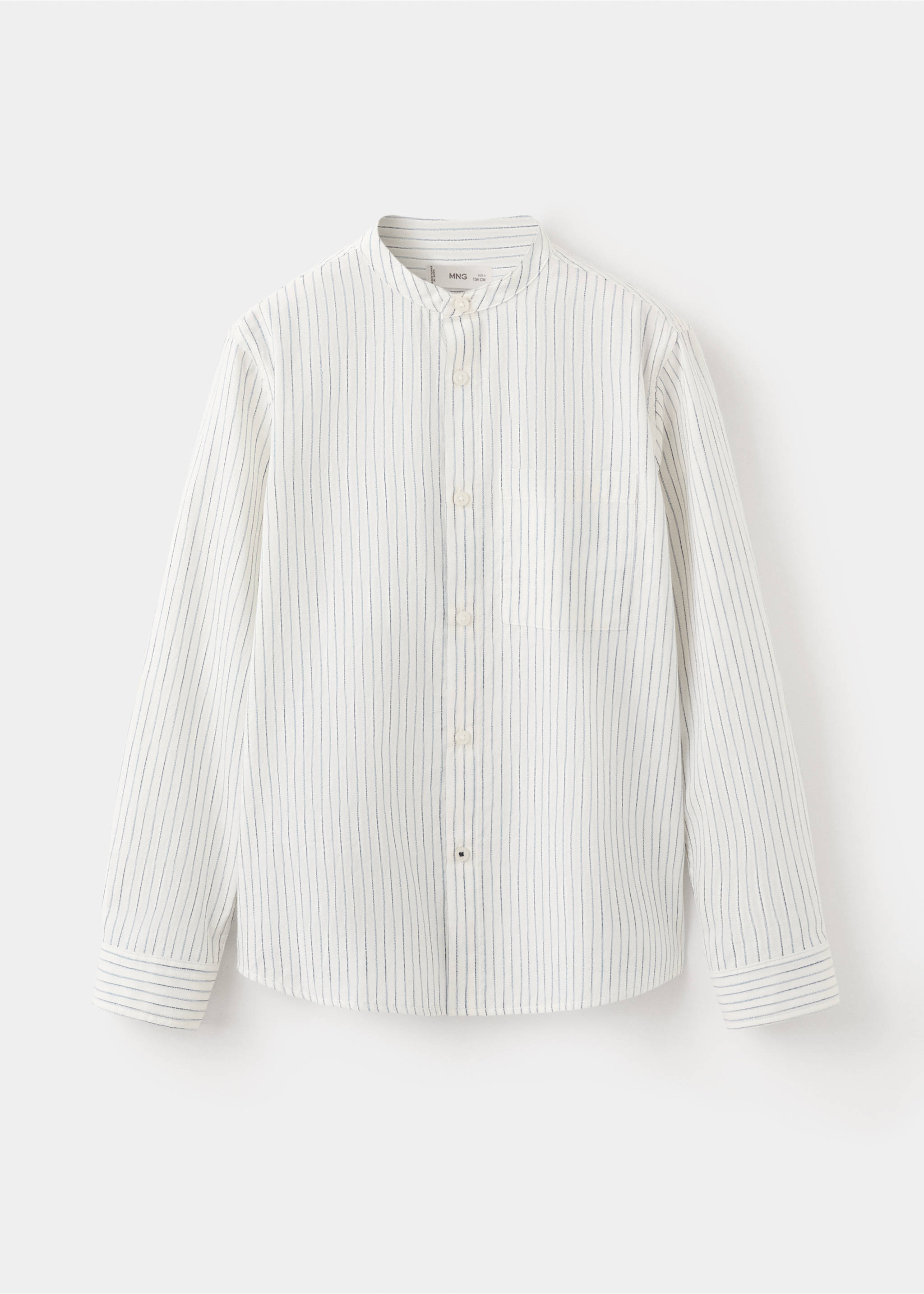 Bicolour striped shirt - Article without model, Ecru. Ref: 27055152-01.