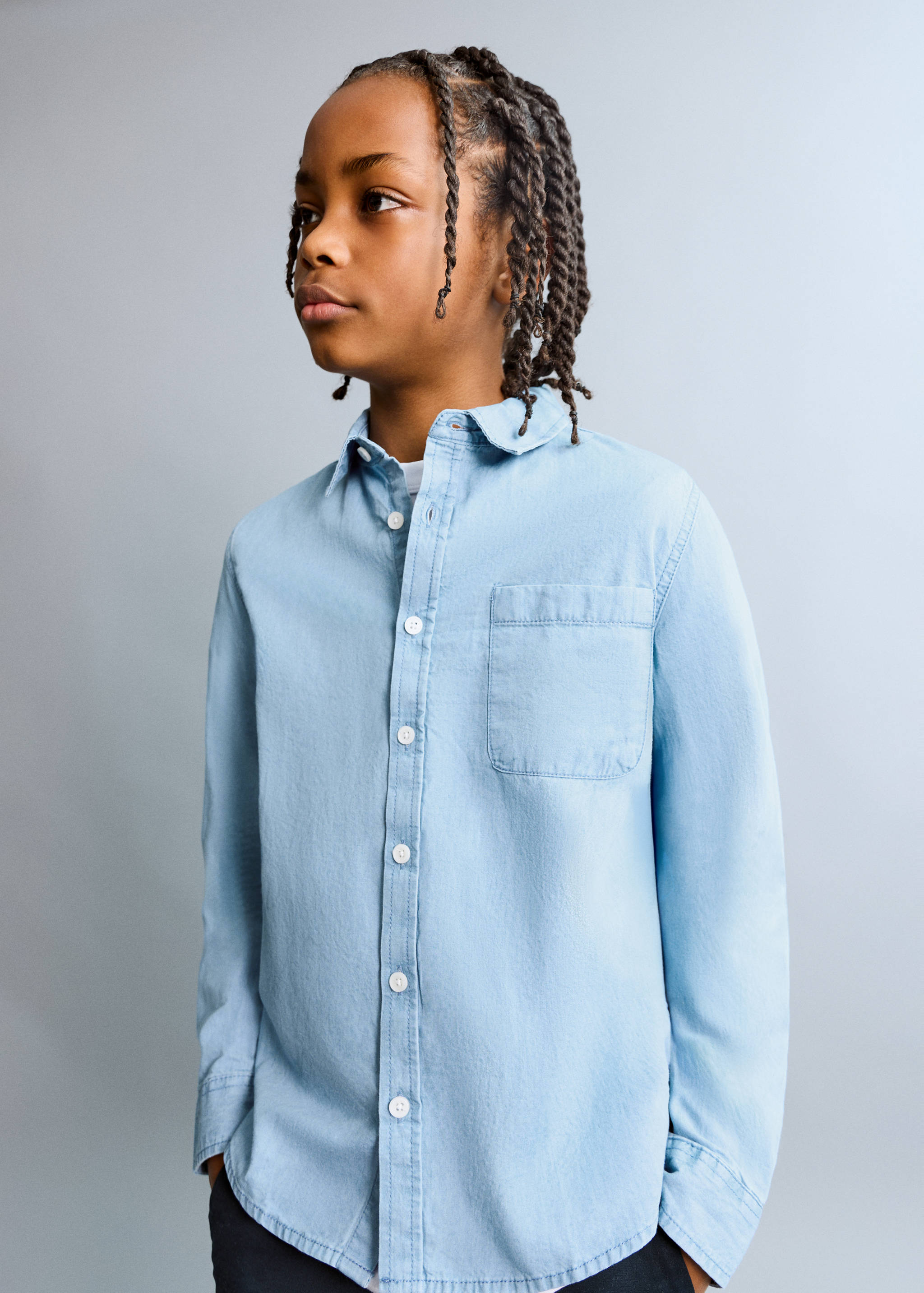 Cotton denim shirt - Medium plane