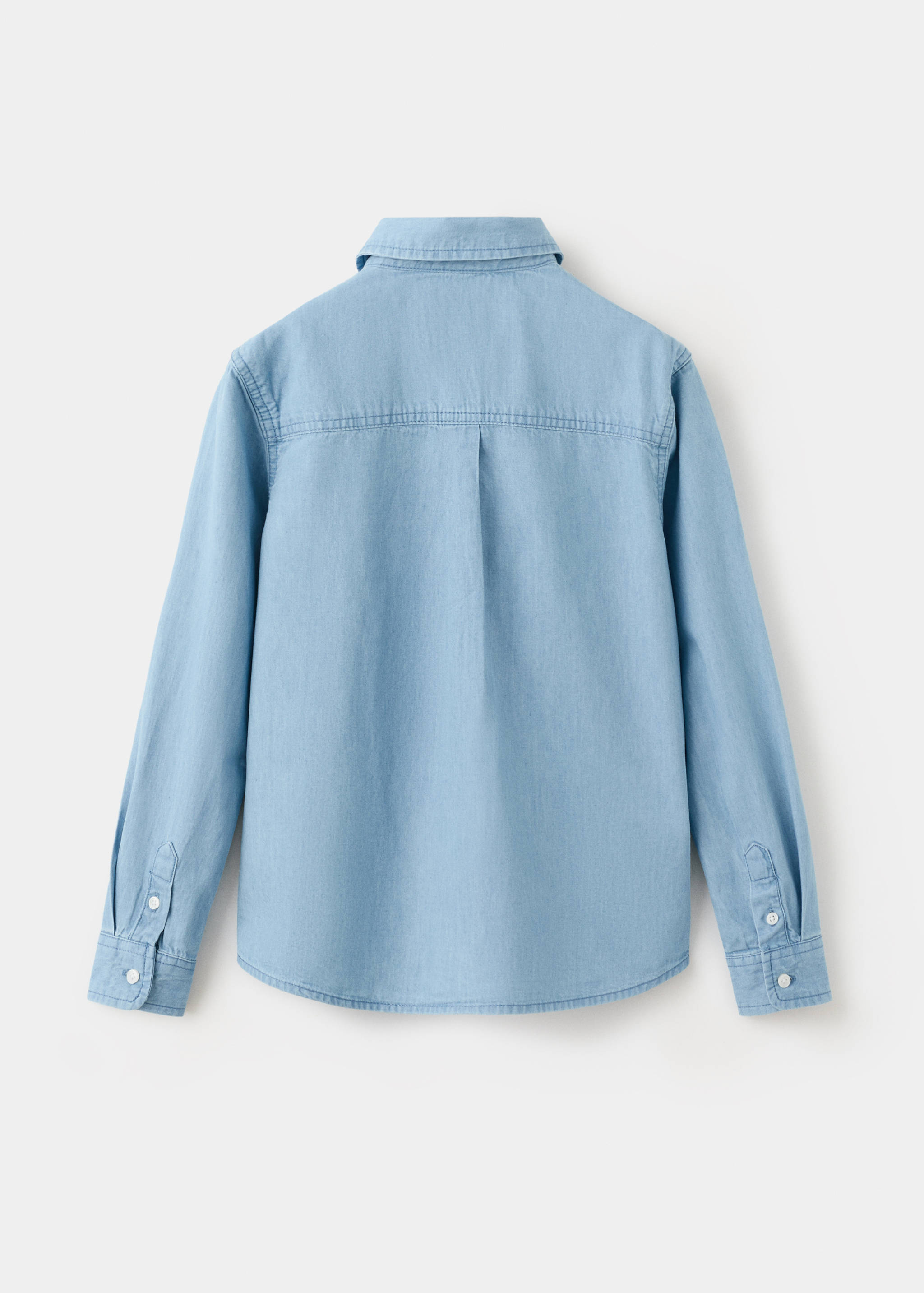 Cotton denim shirt - Reverse of the article