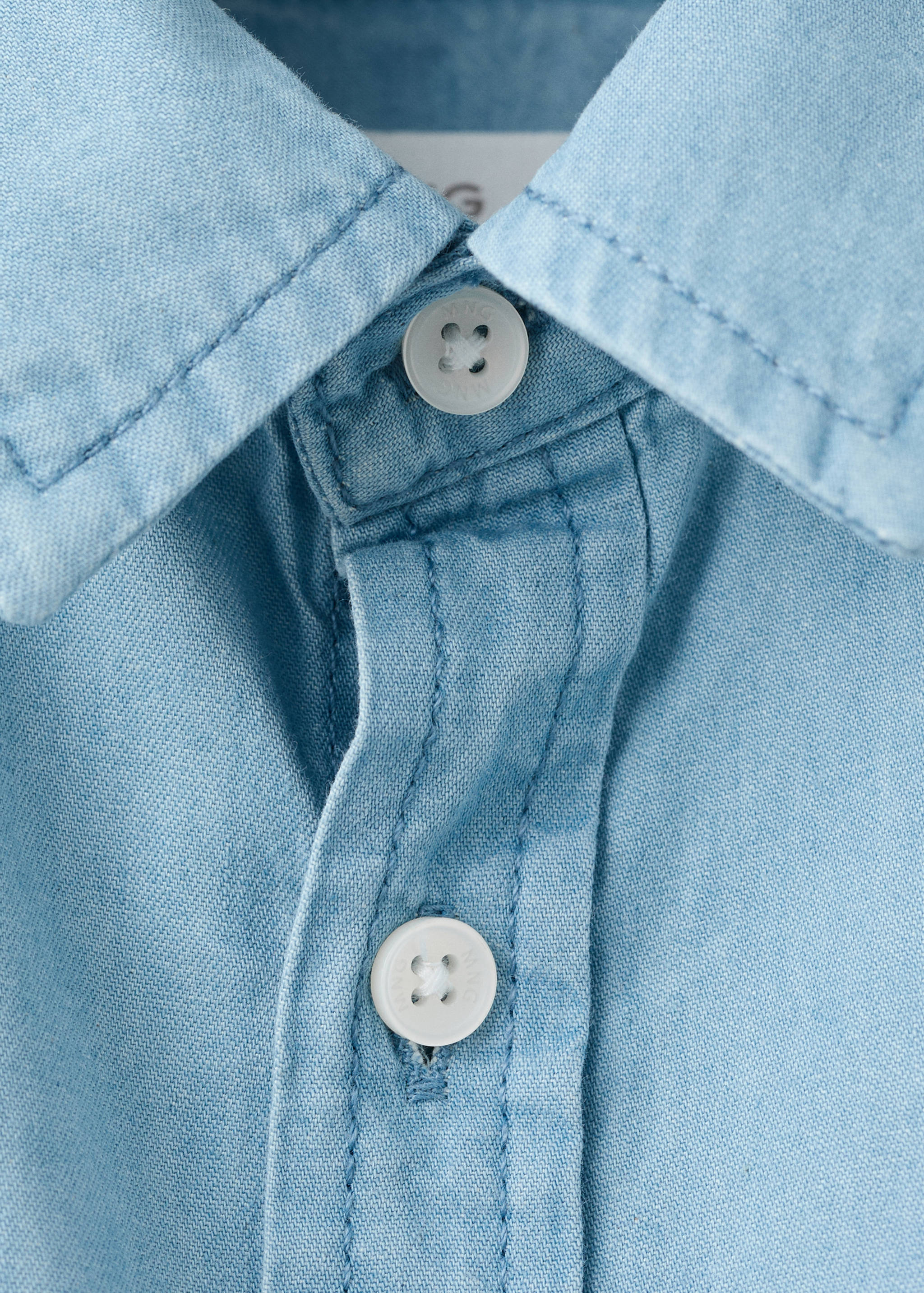 Cotton denim shirt - Details of the article 8