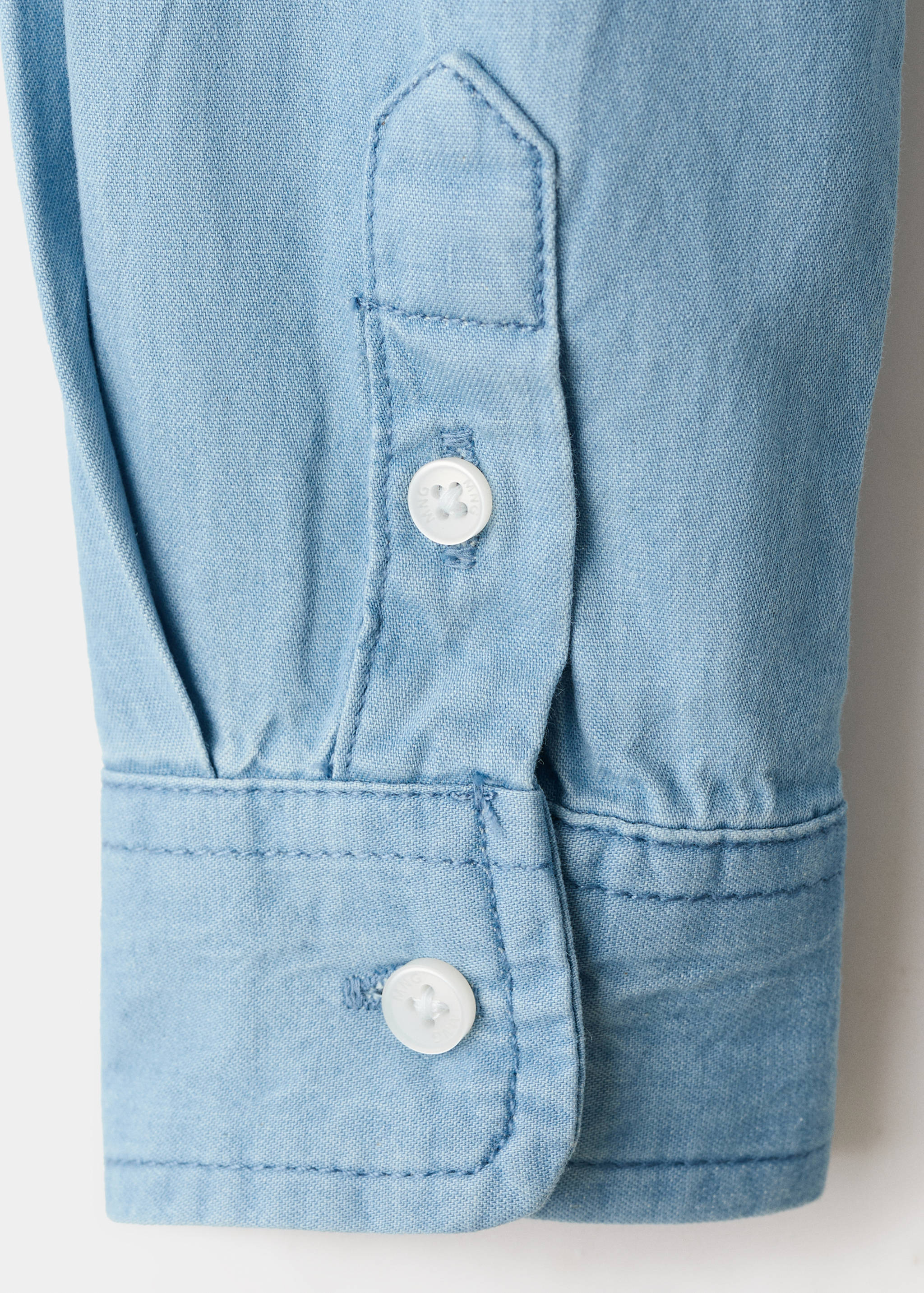 Cotton denim shirt - Details of the article 0