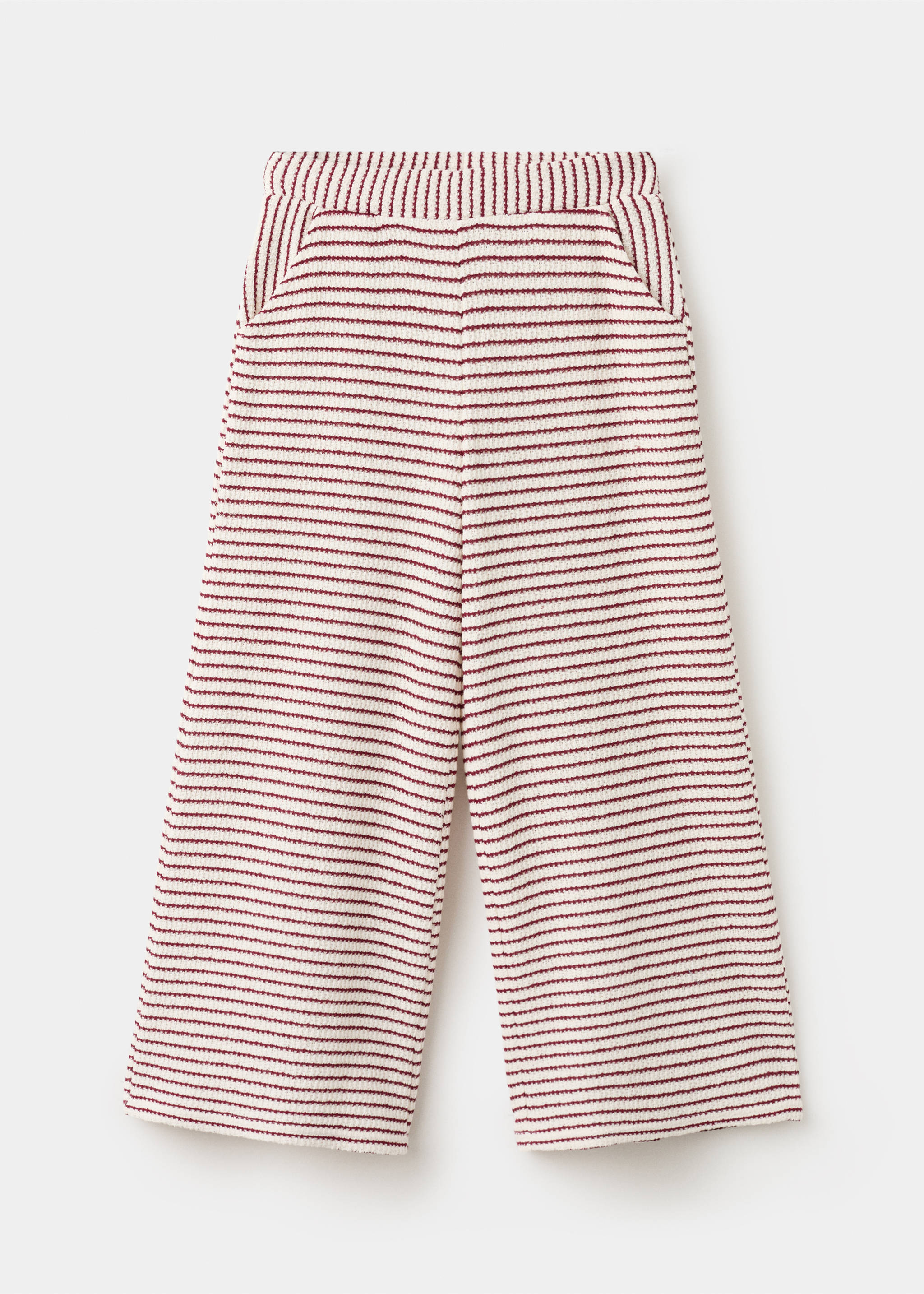 Pantalon maille à rayures - Article sans modèle, Rouge. Ref: 27055155-00.