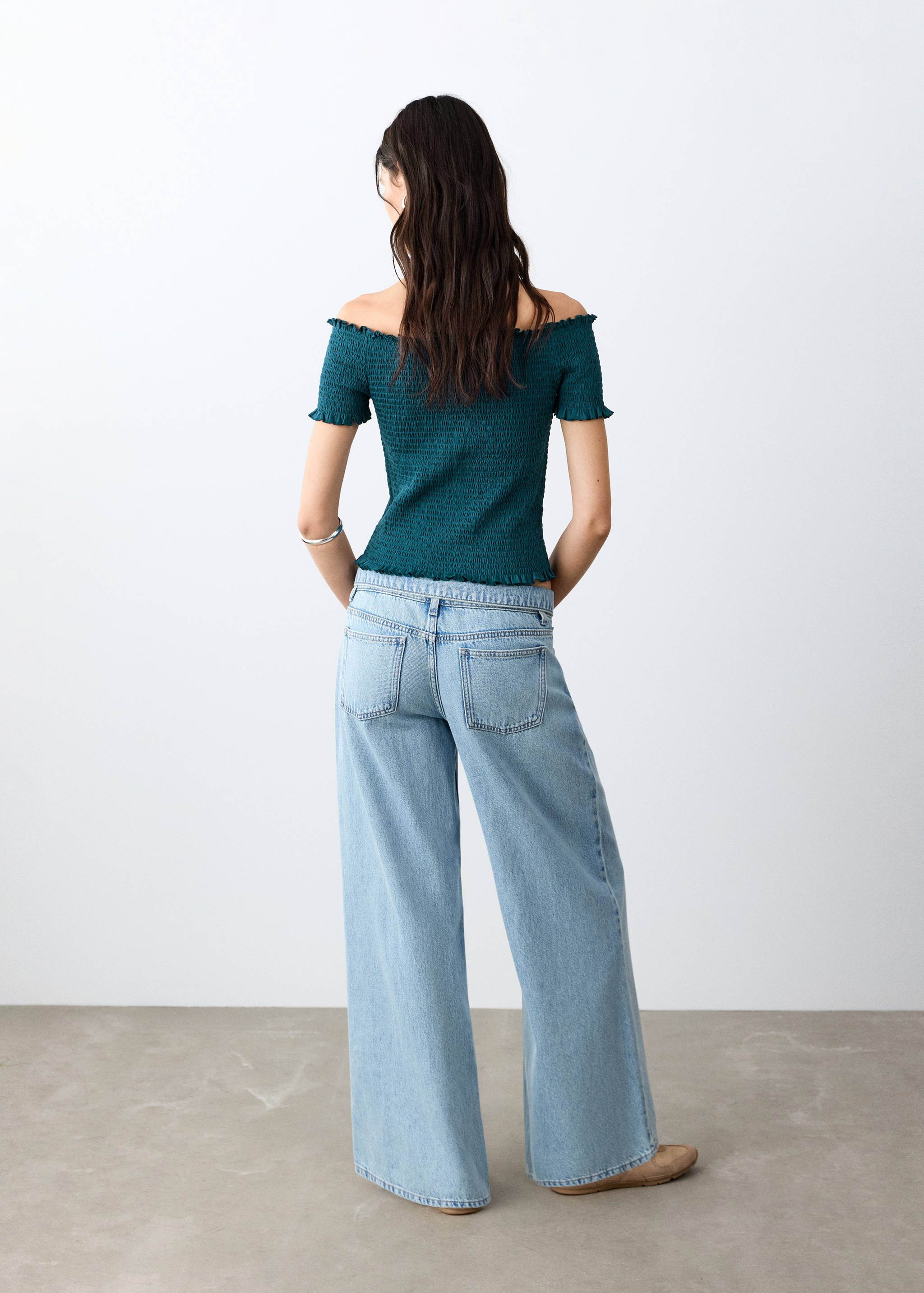 Draped crop top - Reverse of the article