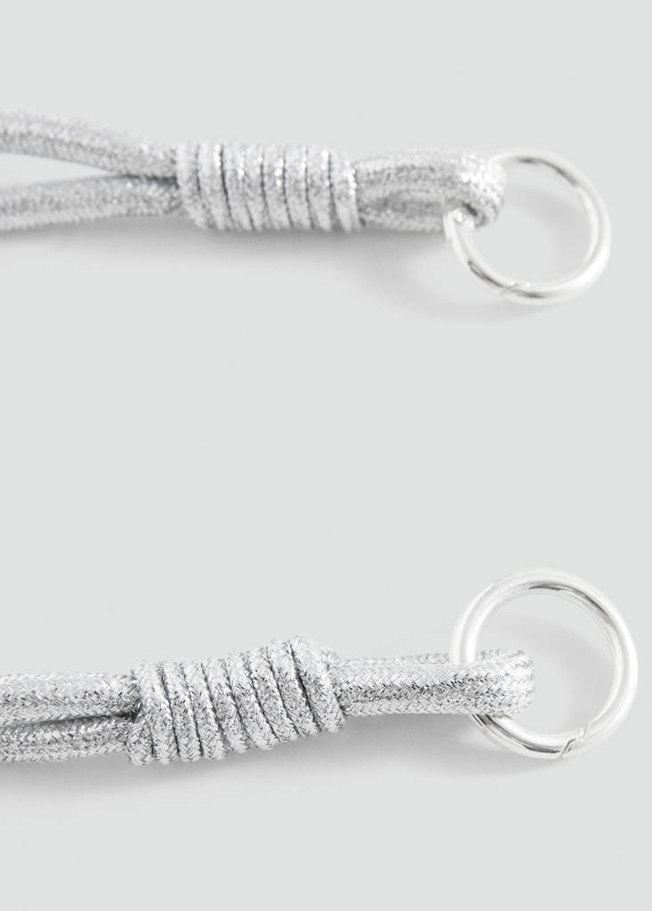Metallic keychain — Silver