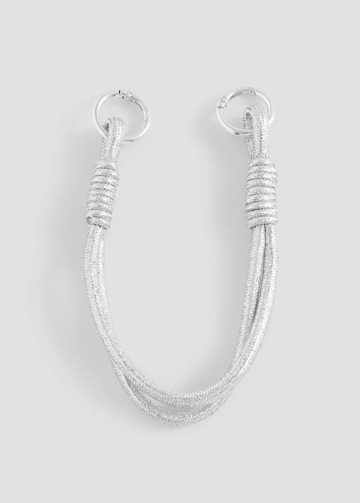 Metallic keychain — Silver