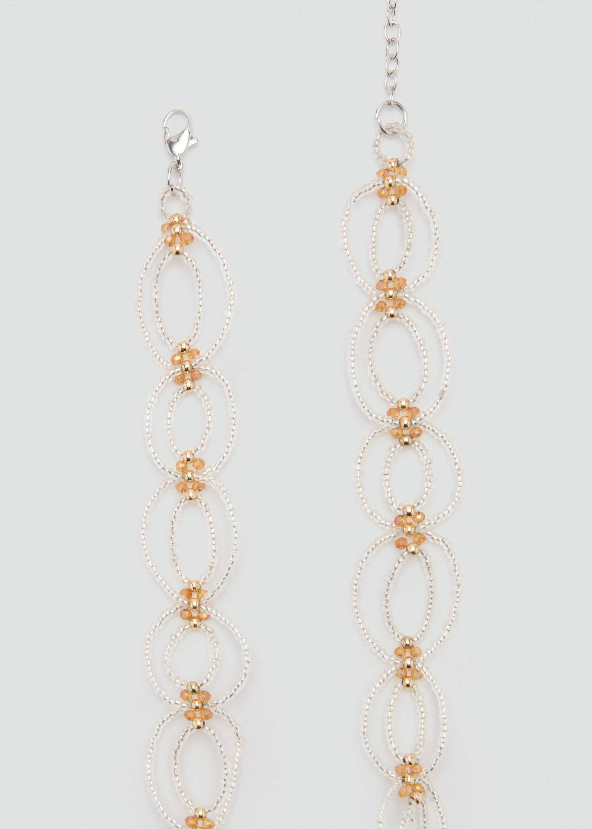 Beaded chain belt - Details of the article 1, Silver. Ref: 27055164-00.