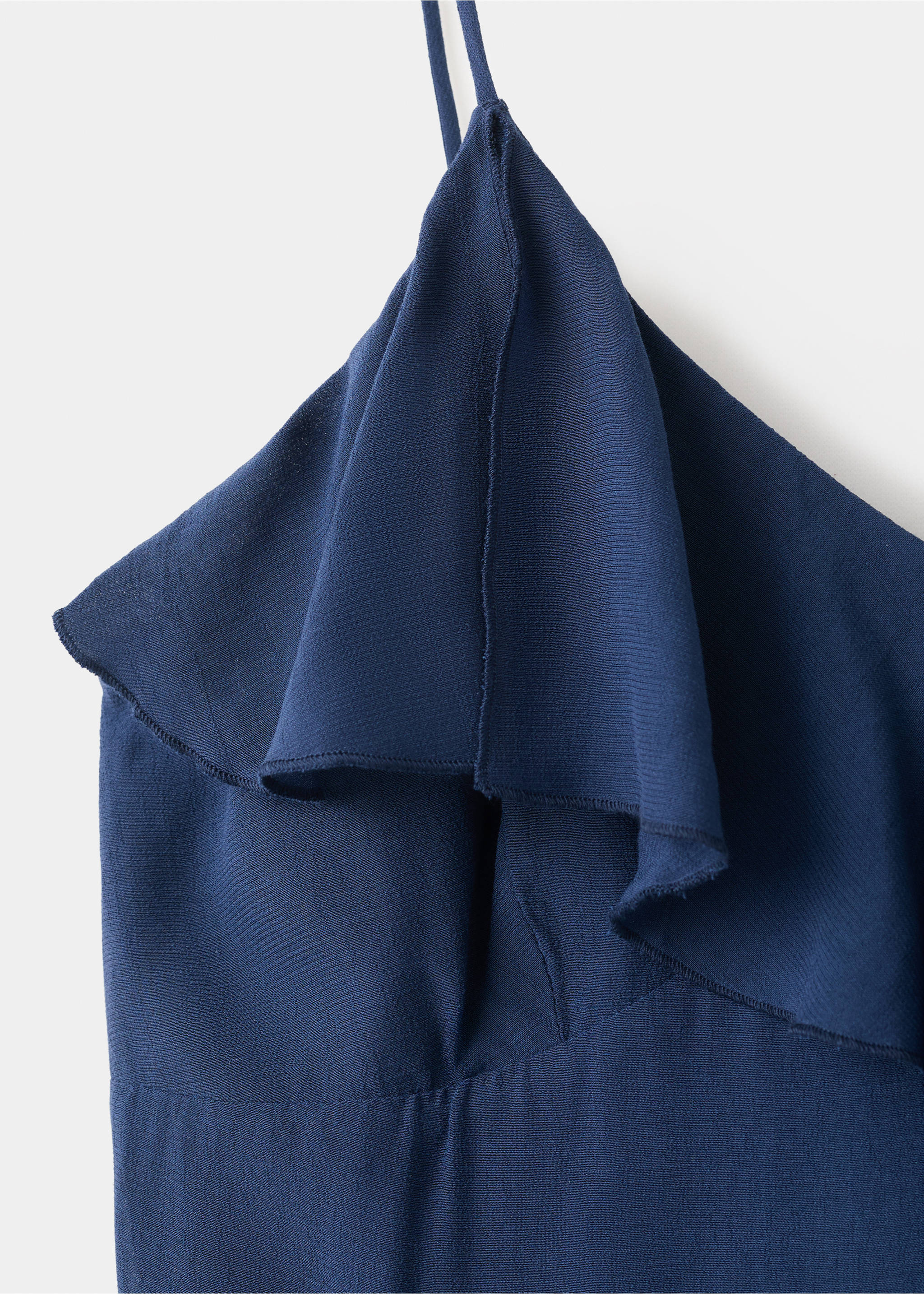 Струящееся платье с воланами - Деталь изделия 8, Глубокий темно-синий. Ref: 27055808-00.