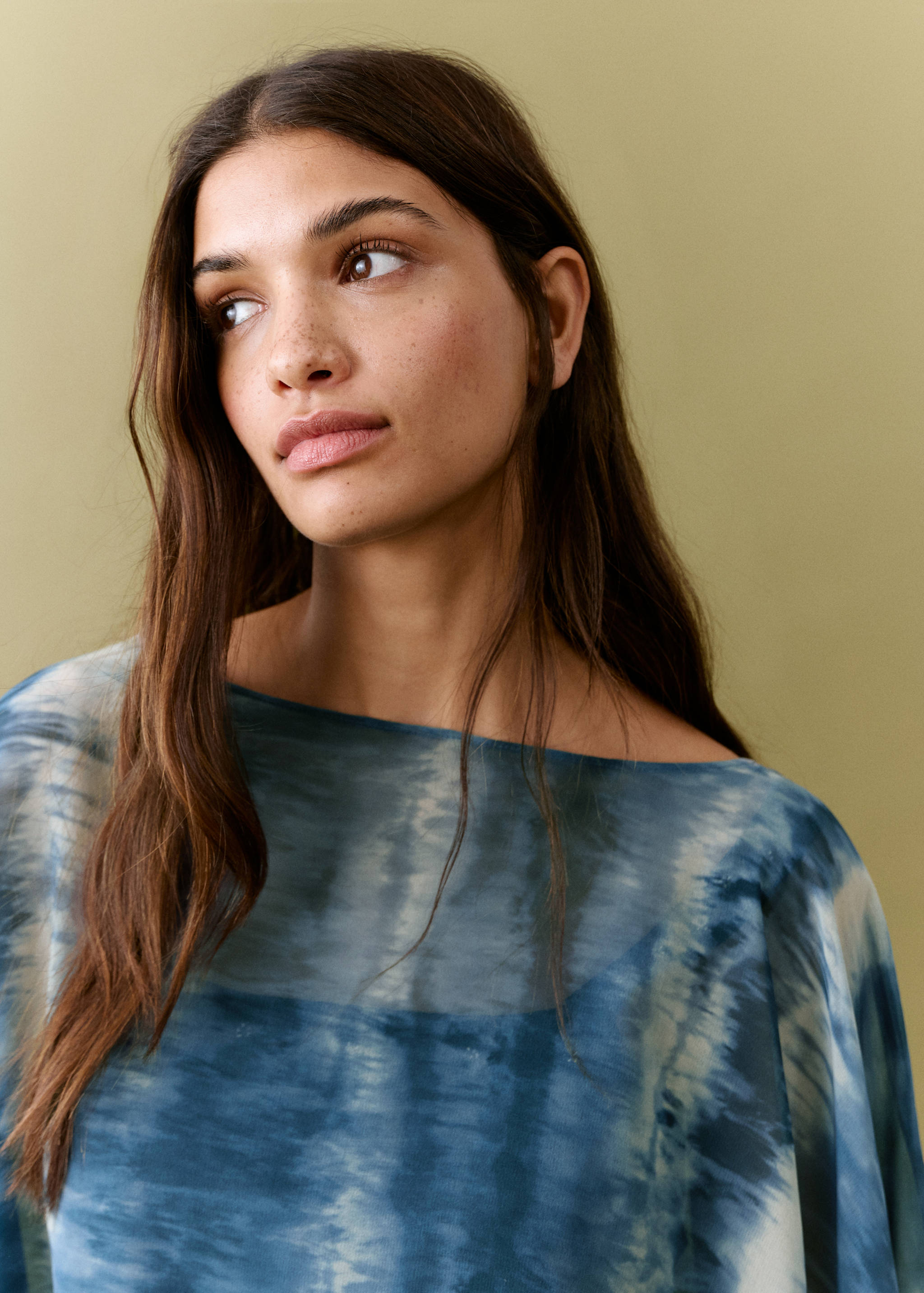 Блузка-накидка тай-дай - Деталь изделия 1