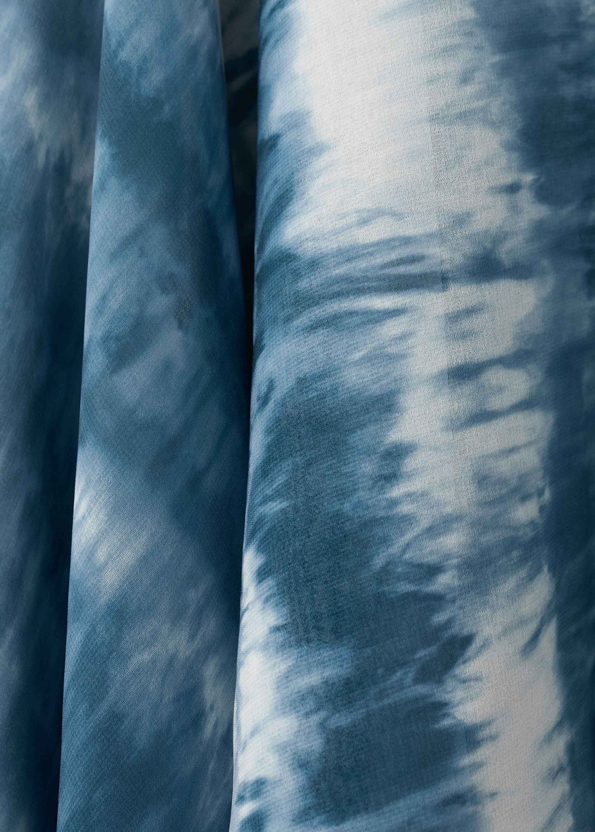 Блузка-накидка тай-дай - Деталь изделия 0