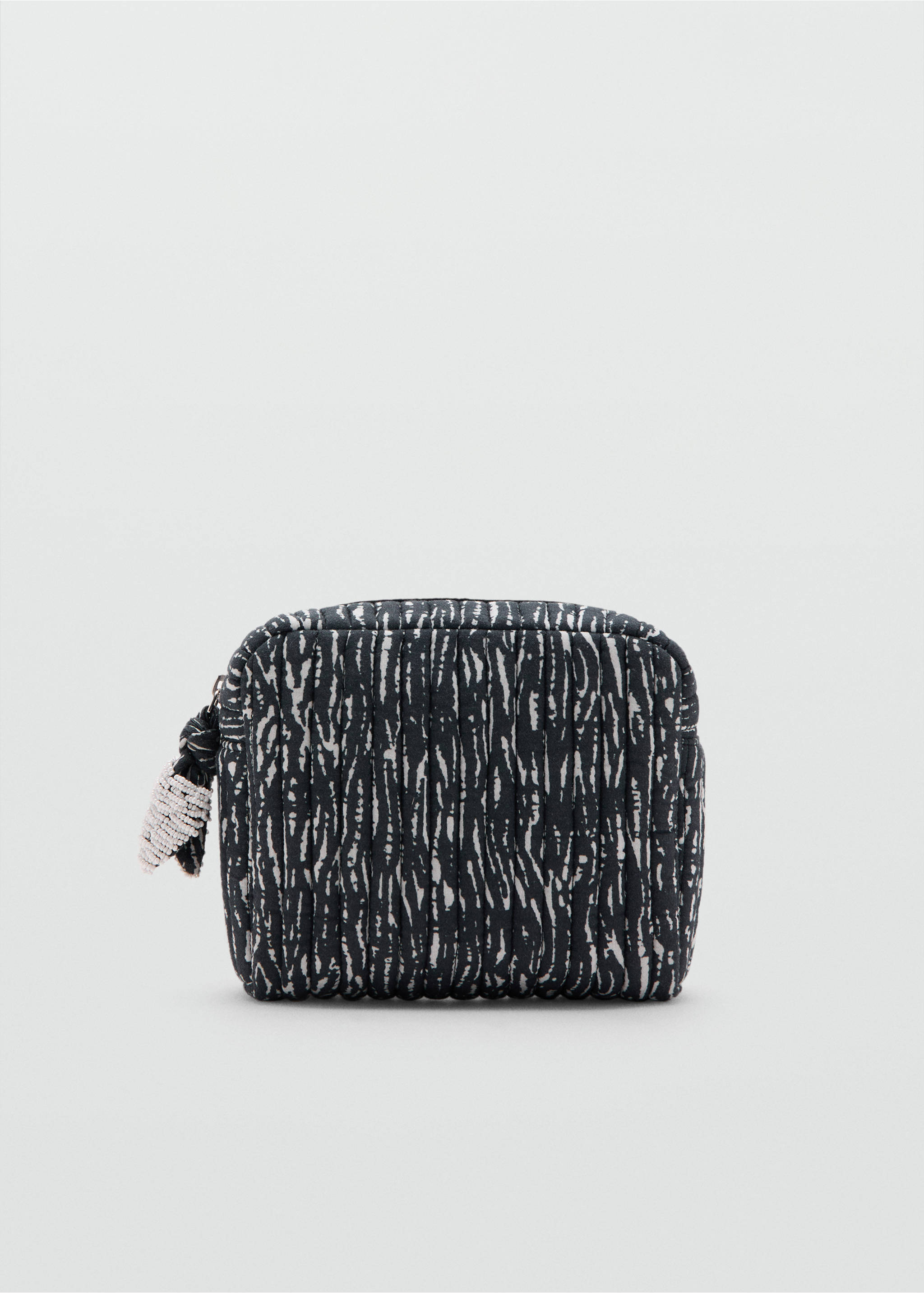 Zebra print wash bag - Article without model, Black. Ref: 27055814-00.