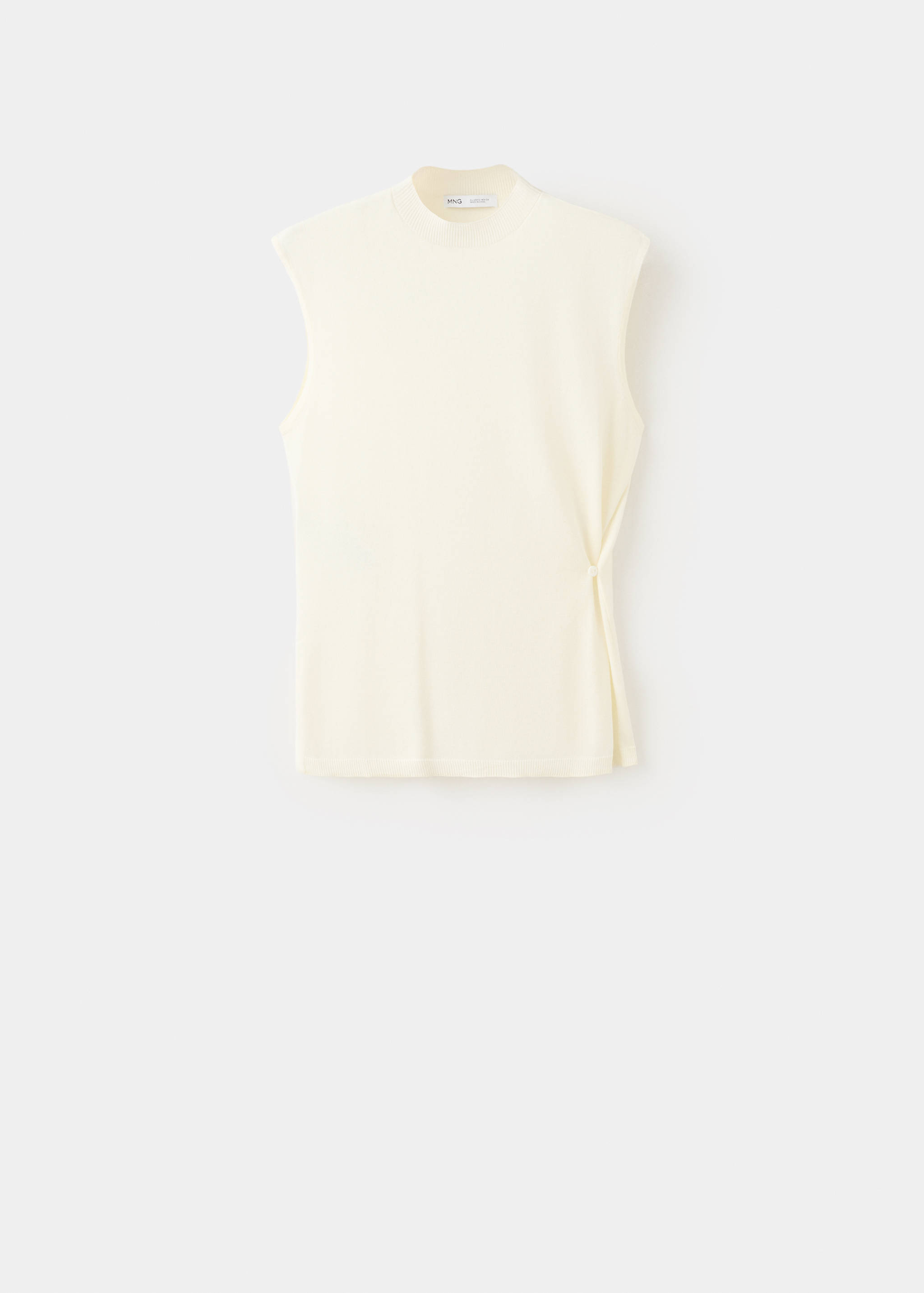 Side gathered knitted top - Article without model