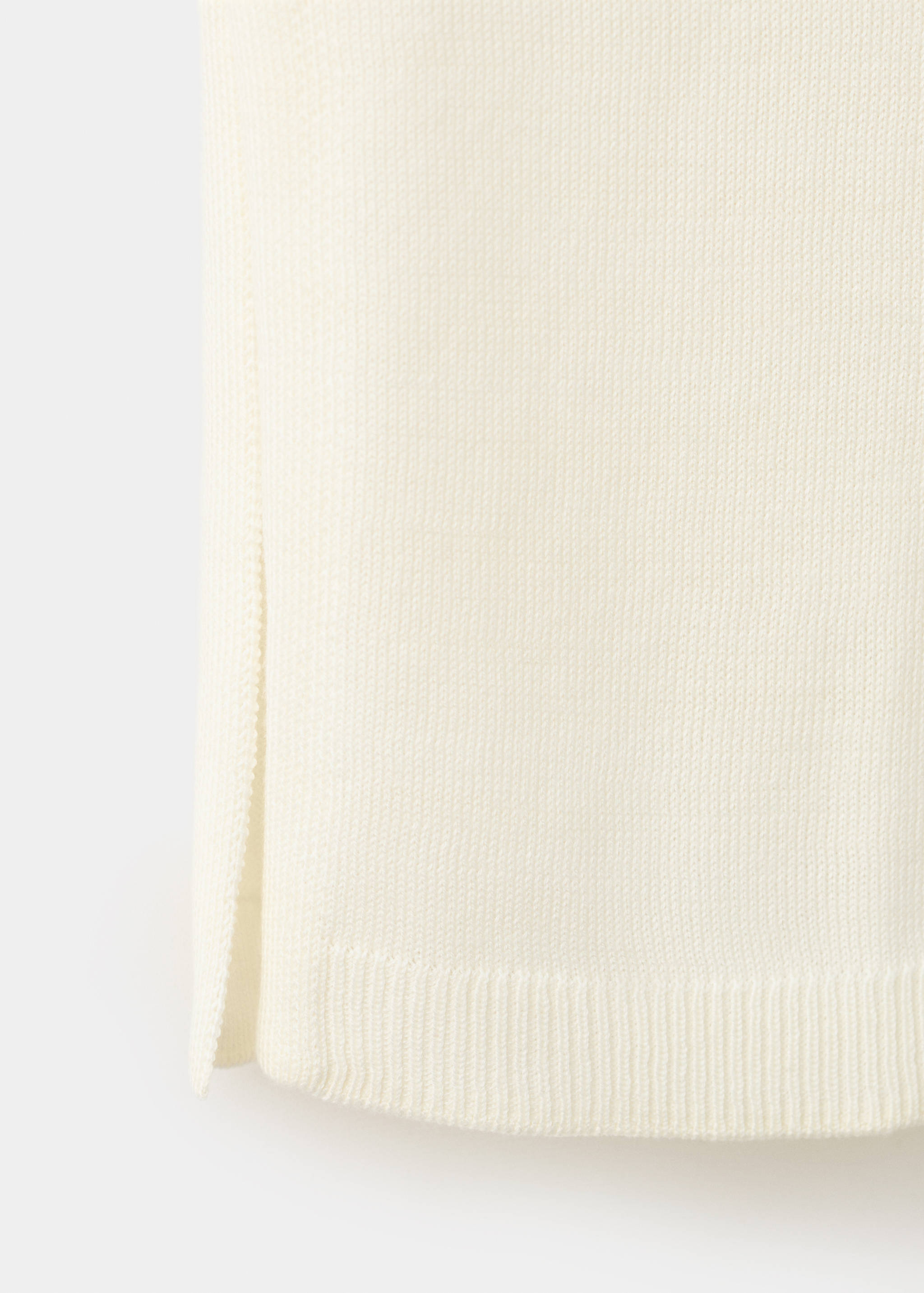 Side gathered knitted top - Details of the article 0