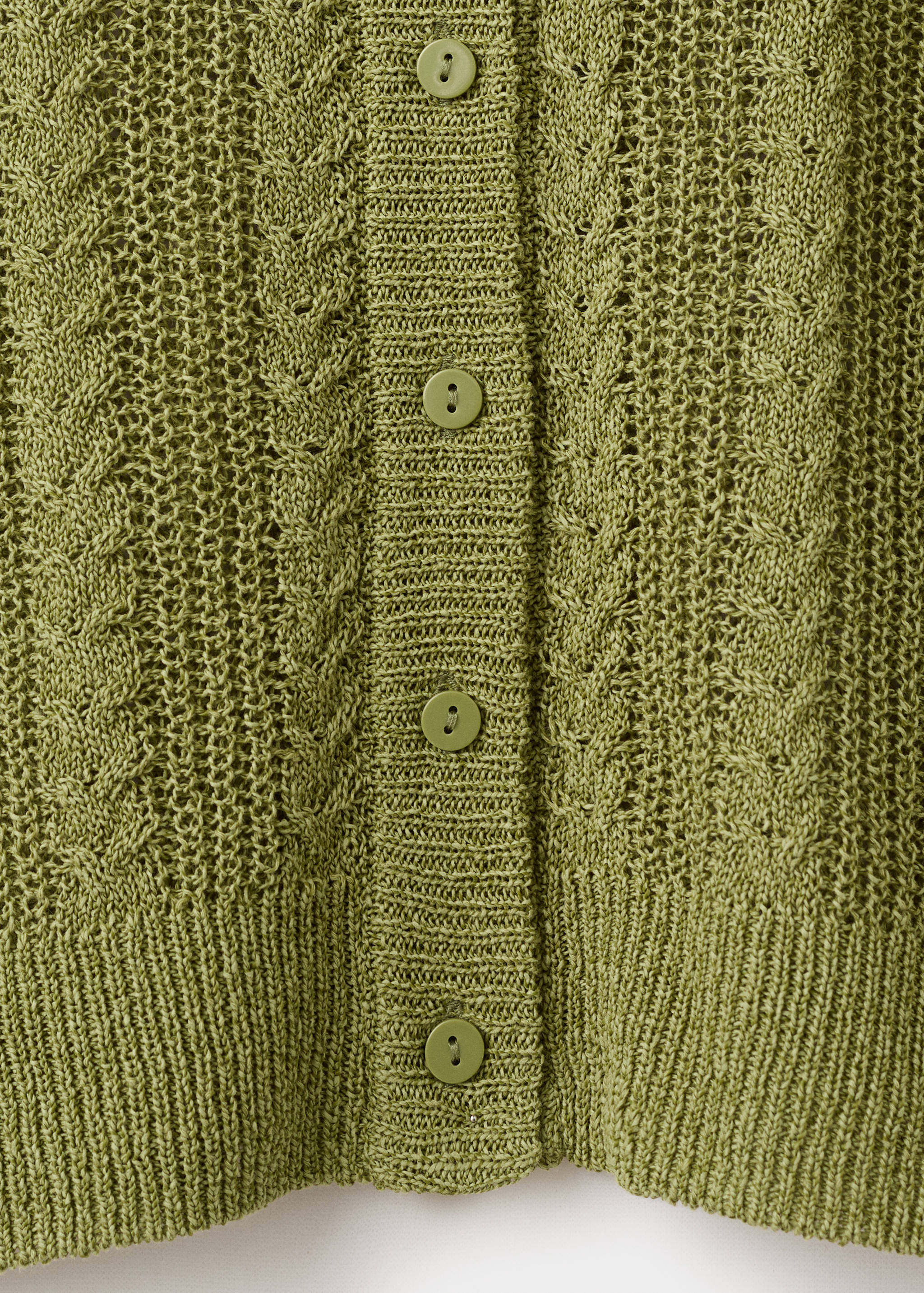 Knitted braided cardigan - Details of the article 0
