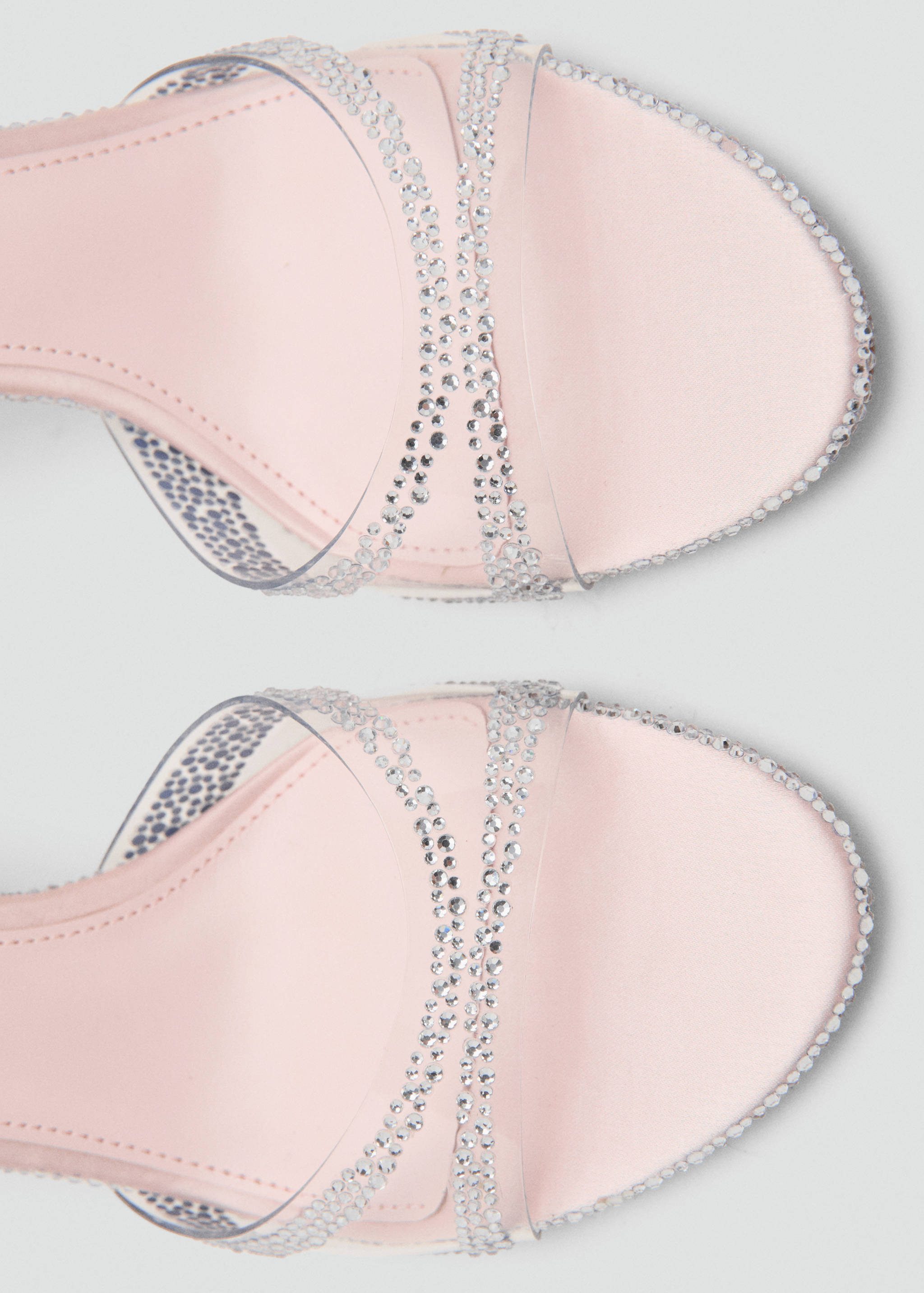 صندل بكعب مع أحزمة بحجر الراين - تفاصيل المنتج 2