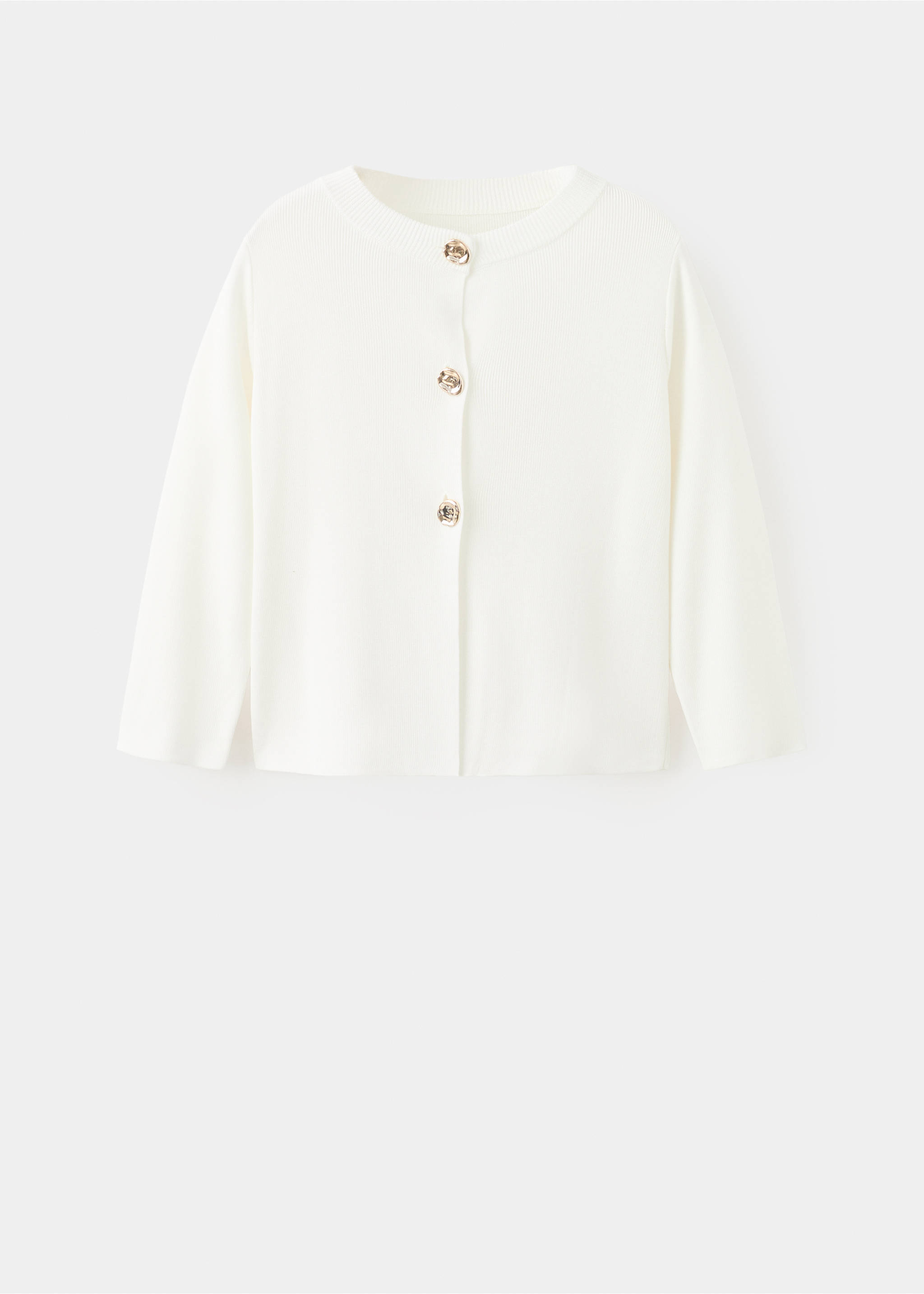 Cárdigan punto botones joya - Artículo sin modelo, Crudo. Ref: 27055822-00.