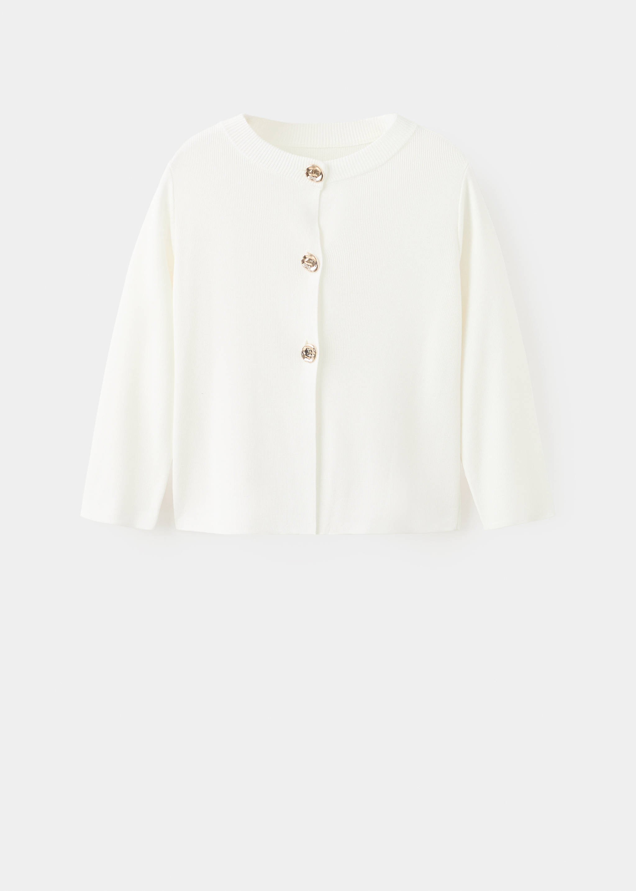 Knitted cardigan with jewel button - Article without model