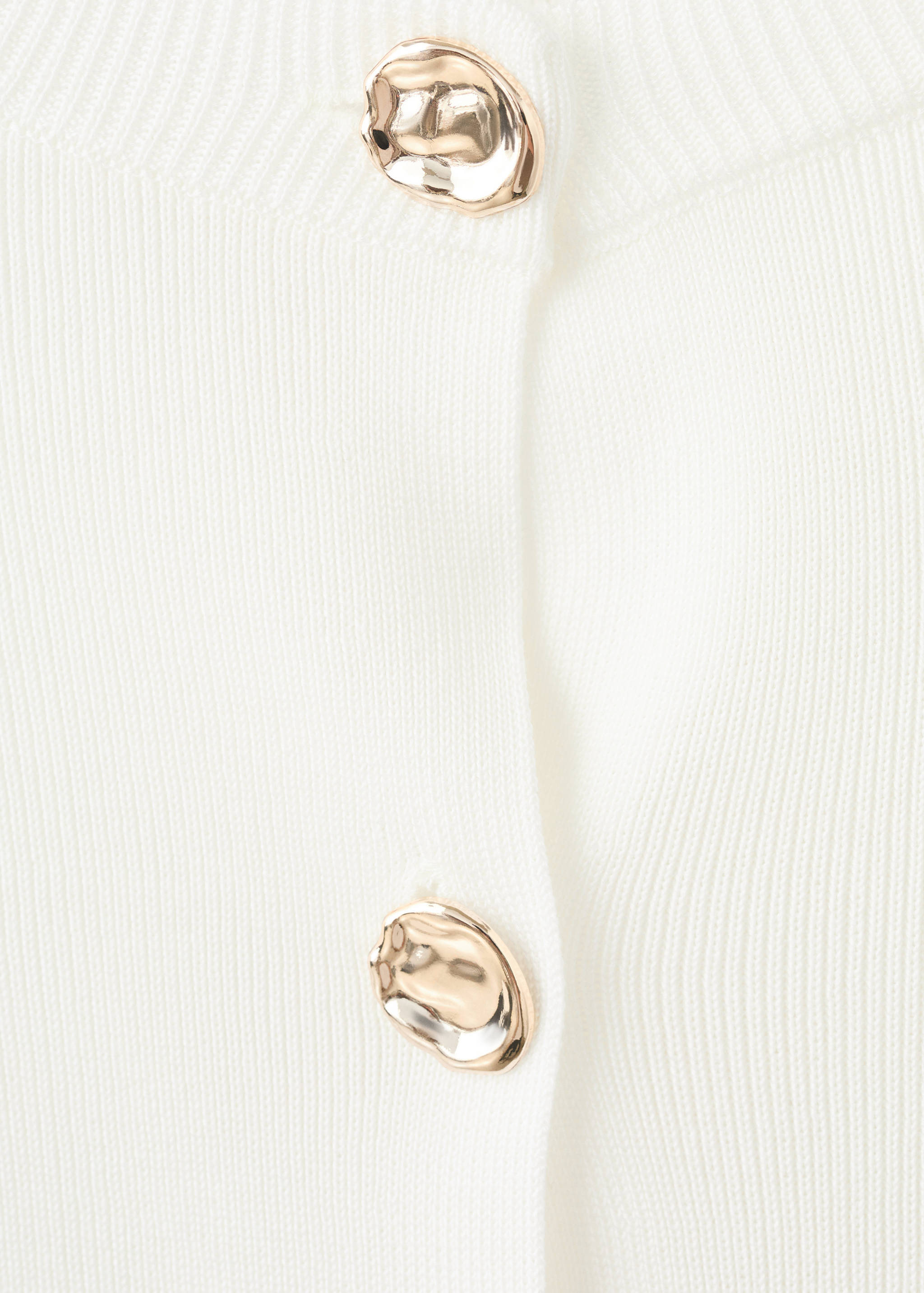 Knitted cardigan with jewel button - Details of the article 8