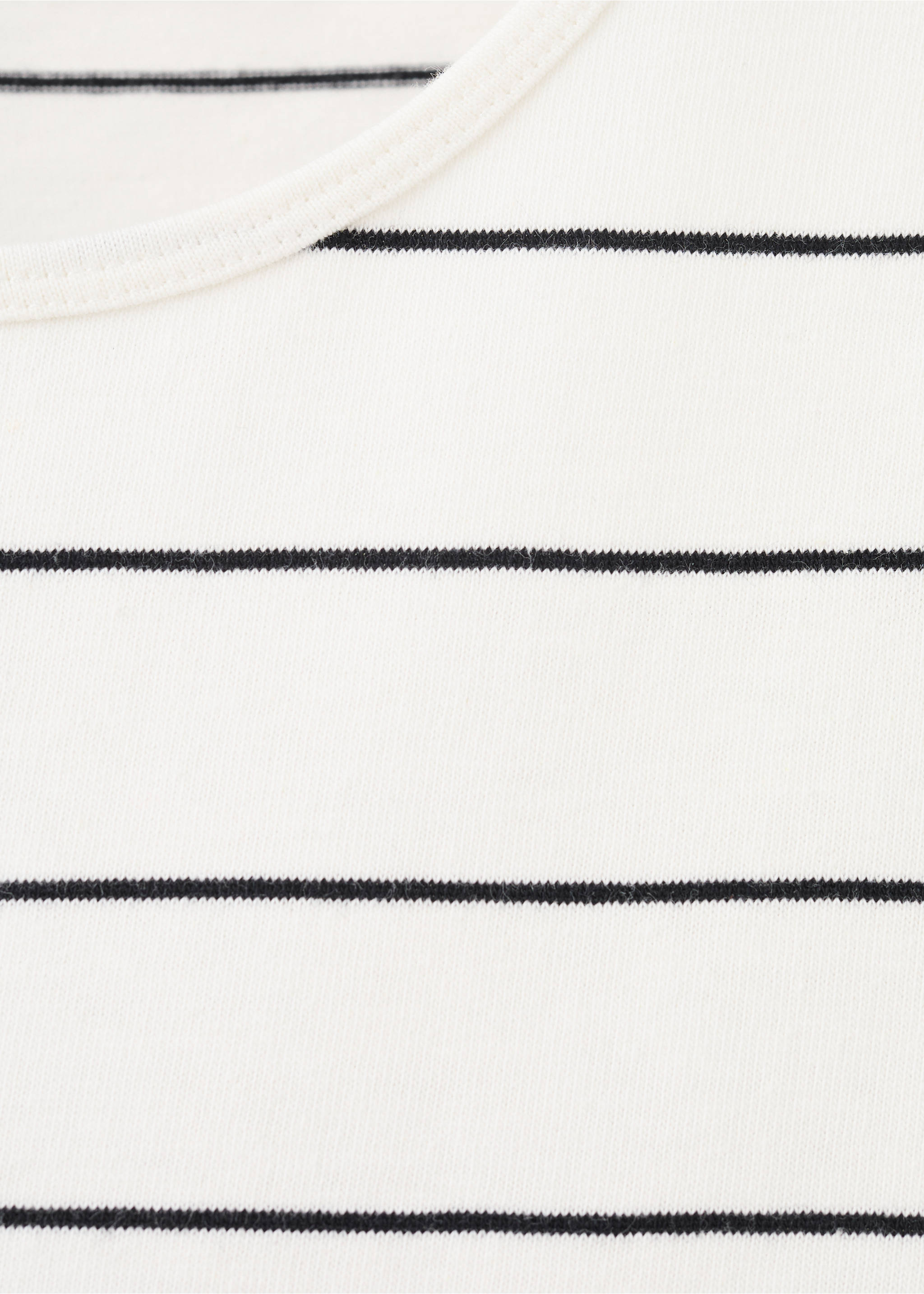 Striped cotton T-shirt - Details of the article 8, Off White. Ref: 27055823-00.