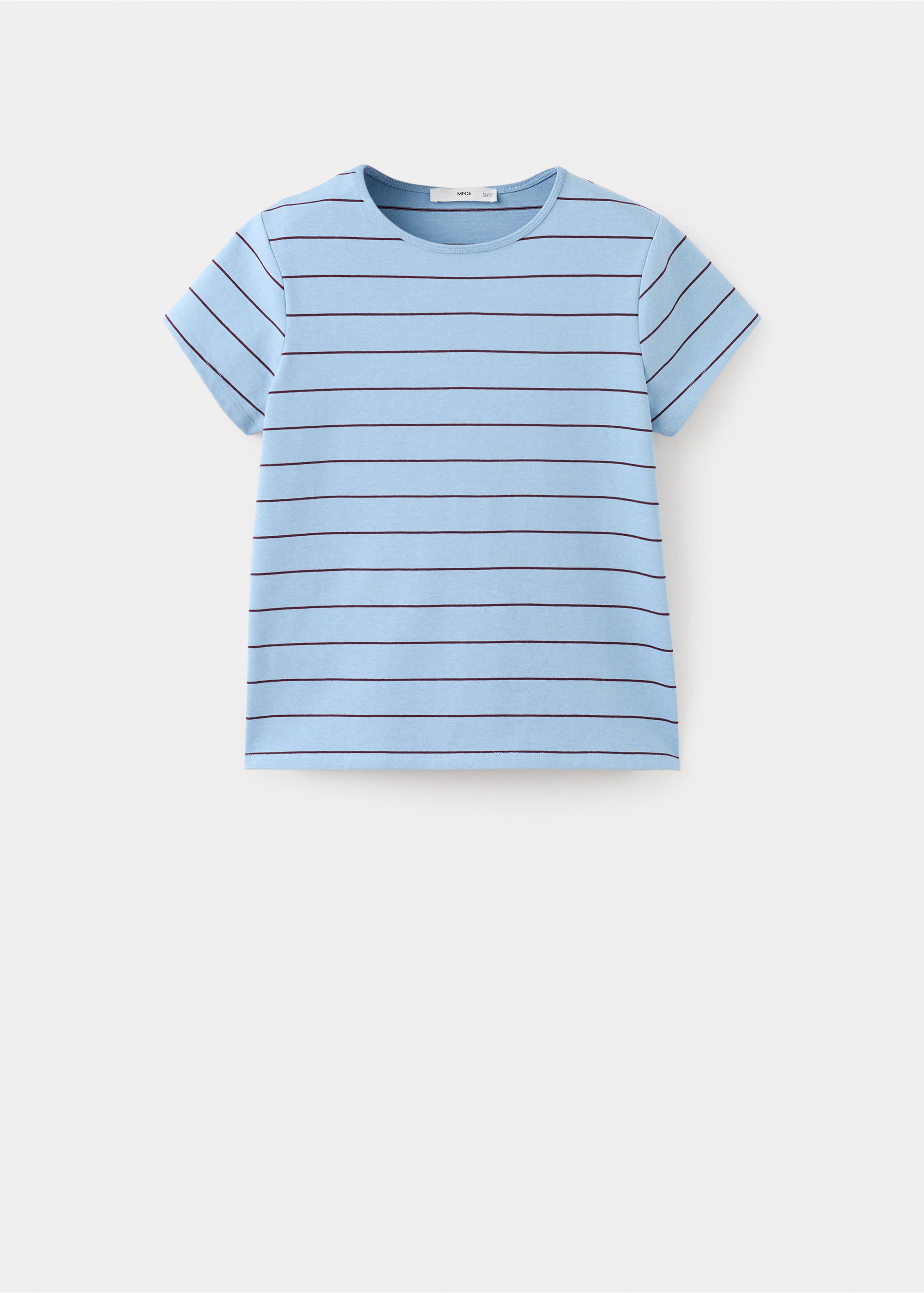 Striped cotton T-shirt - Article without model, Blue. Ref: 27055823-00.
