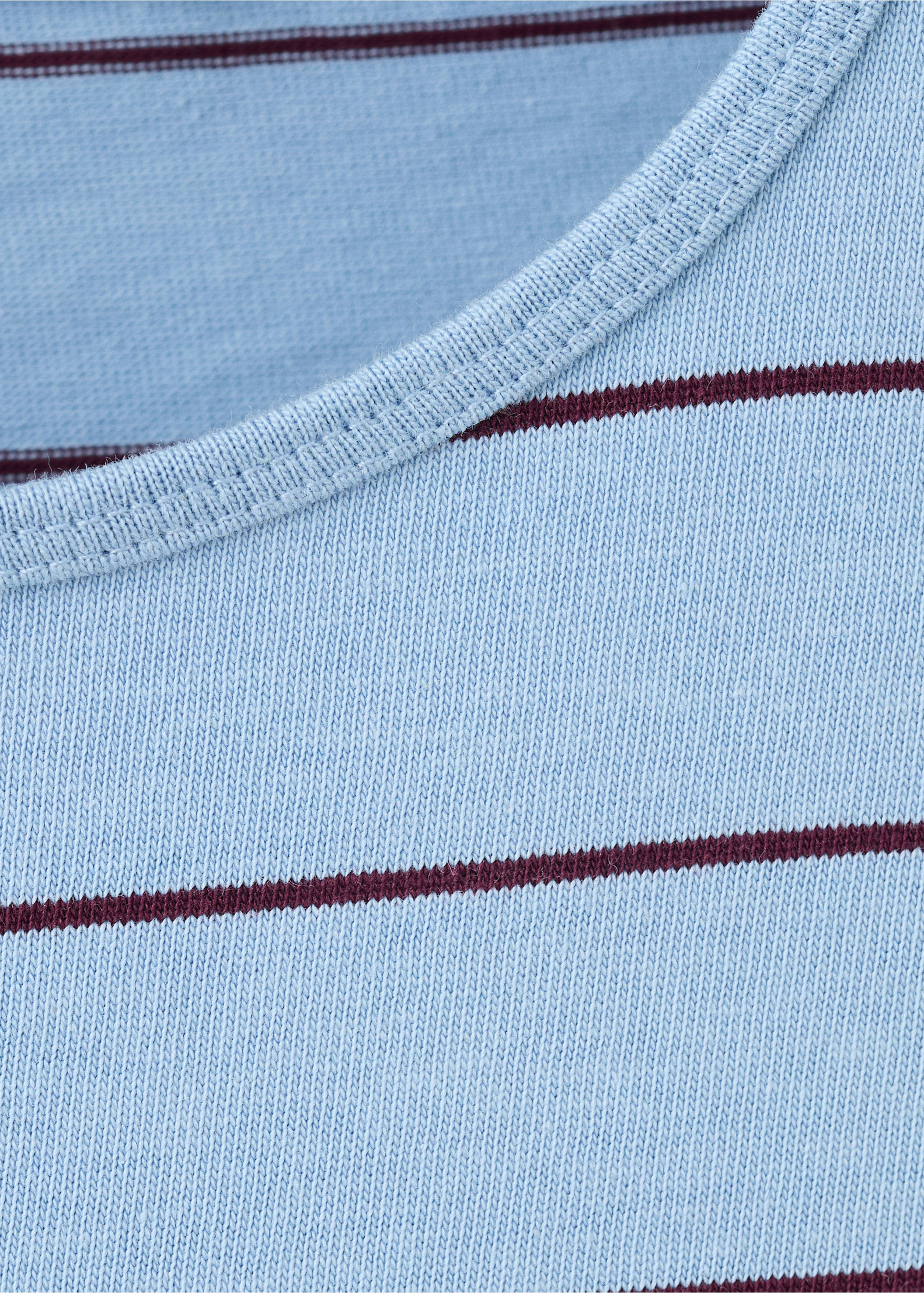 Striped cotton T-shirt - Details of the article 8, Blue. Ref: 27055823-00.