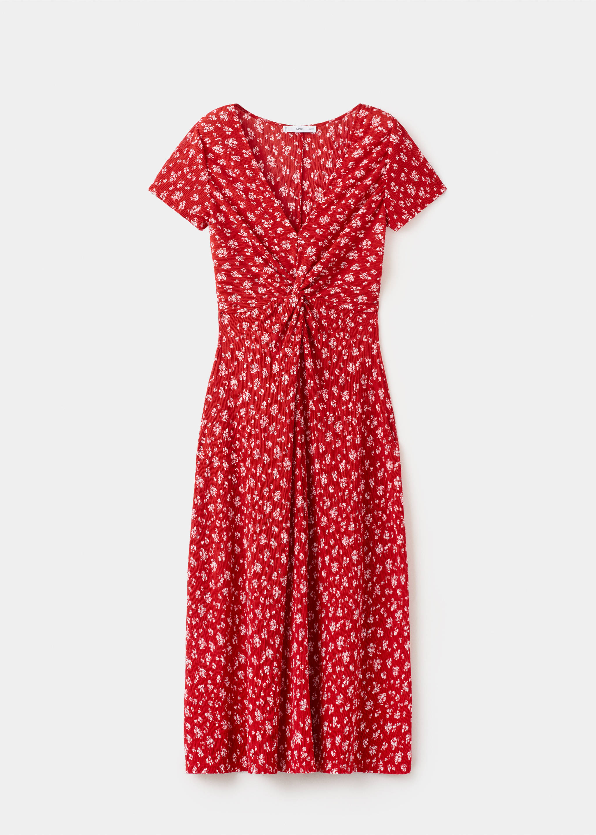 Vestido midi estampado - Artículo sin modelo, Rojo. Ref: 27055825-00.