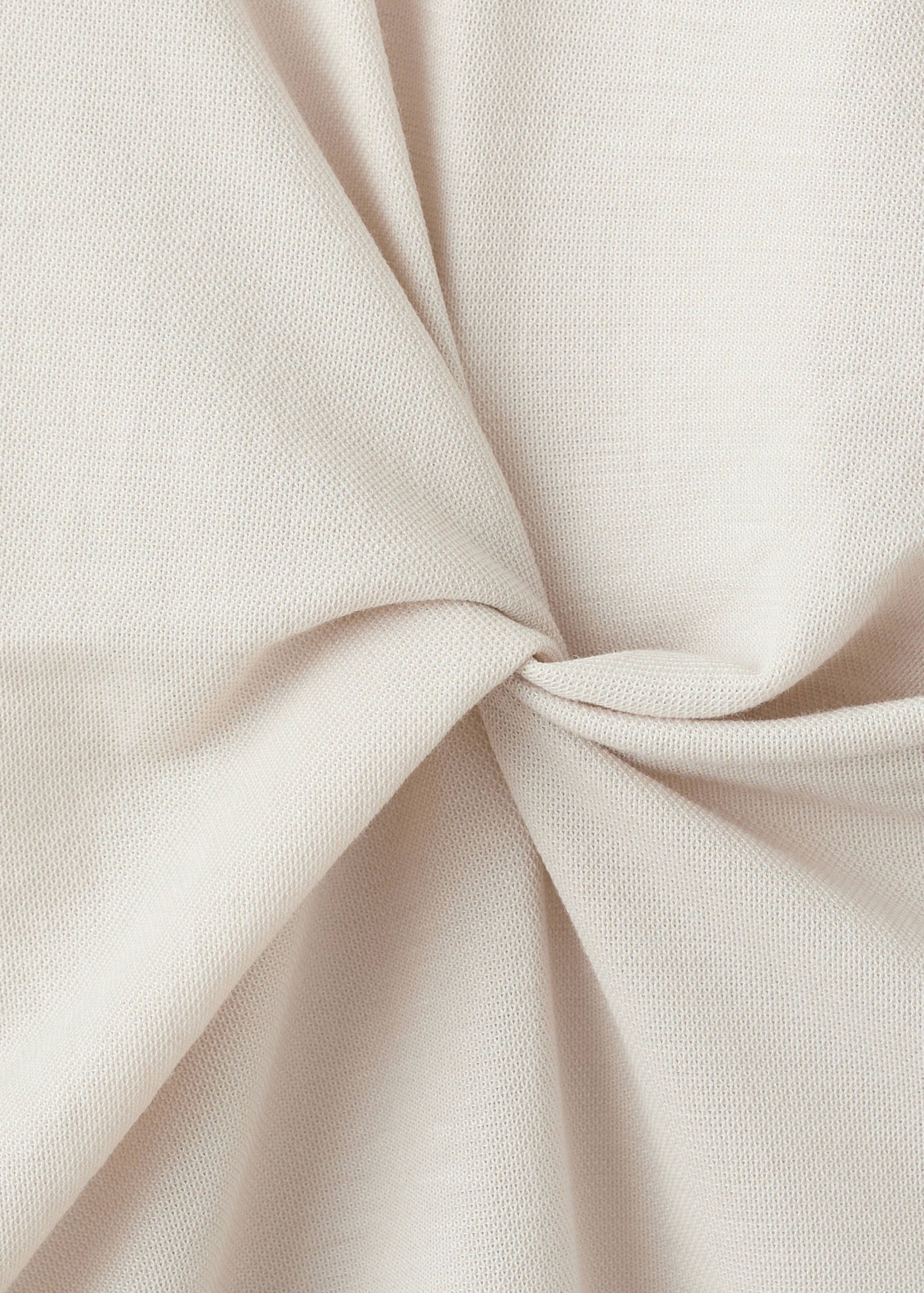 Side gathered details dress - Details of the article 0