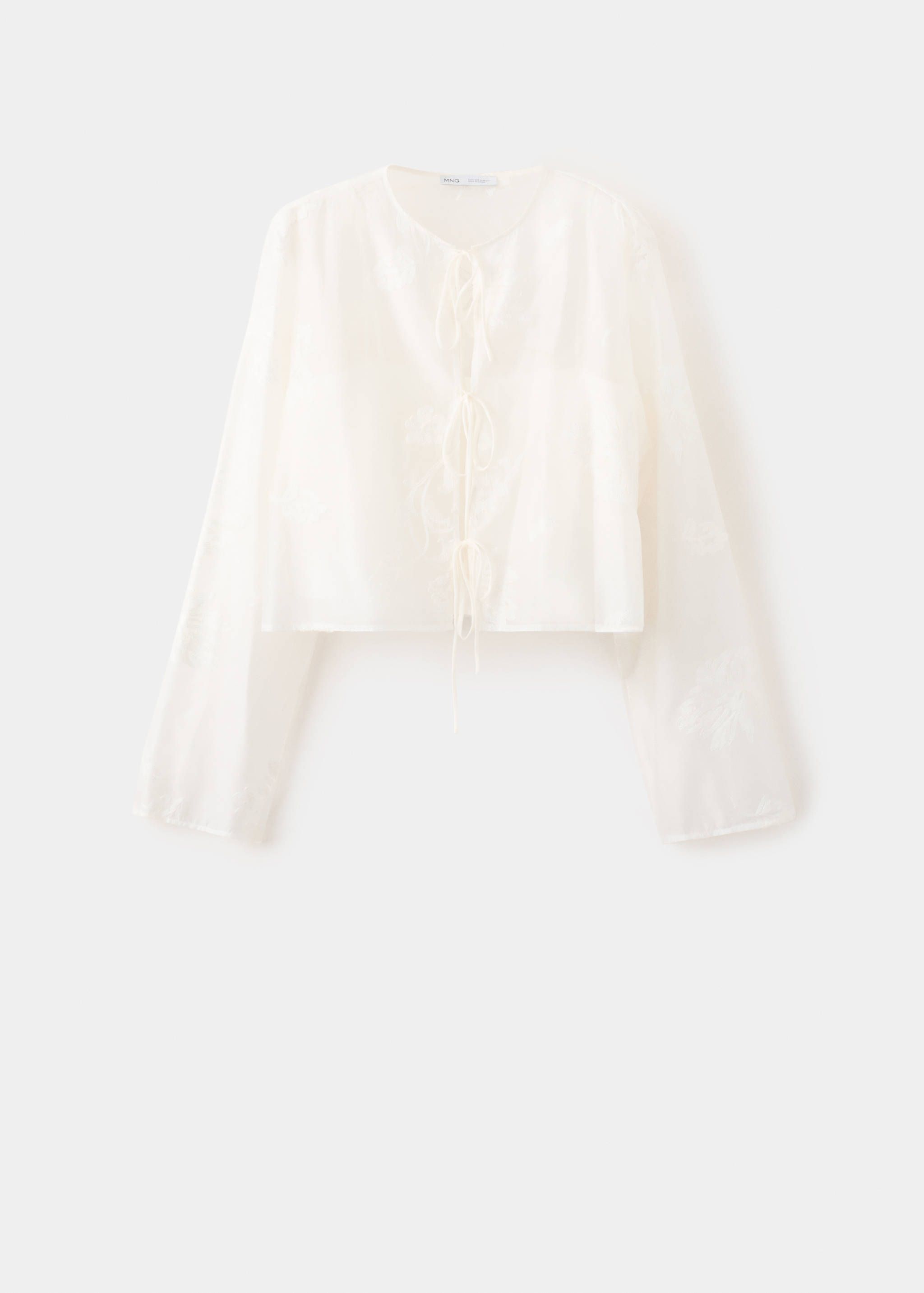 Brusa lyocell brodat floral - Article sense model
