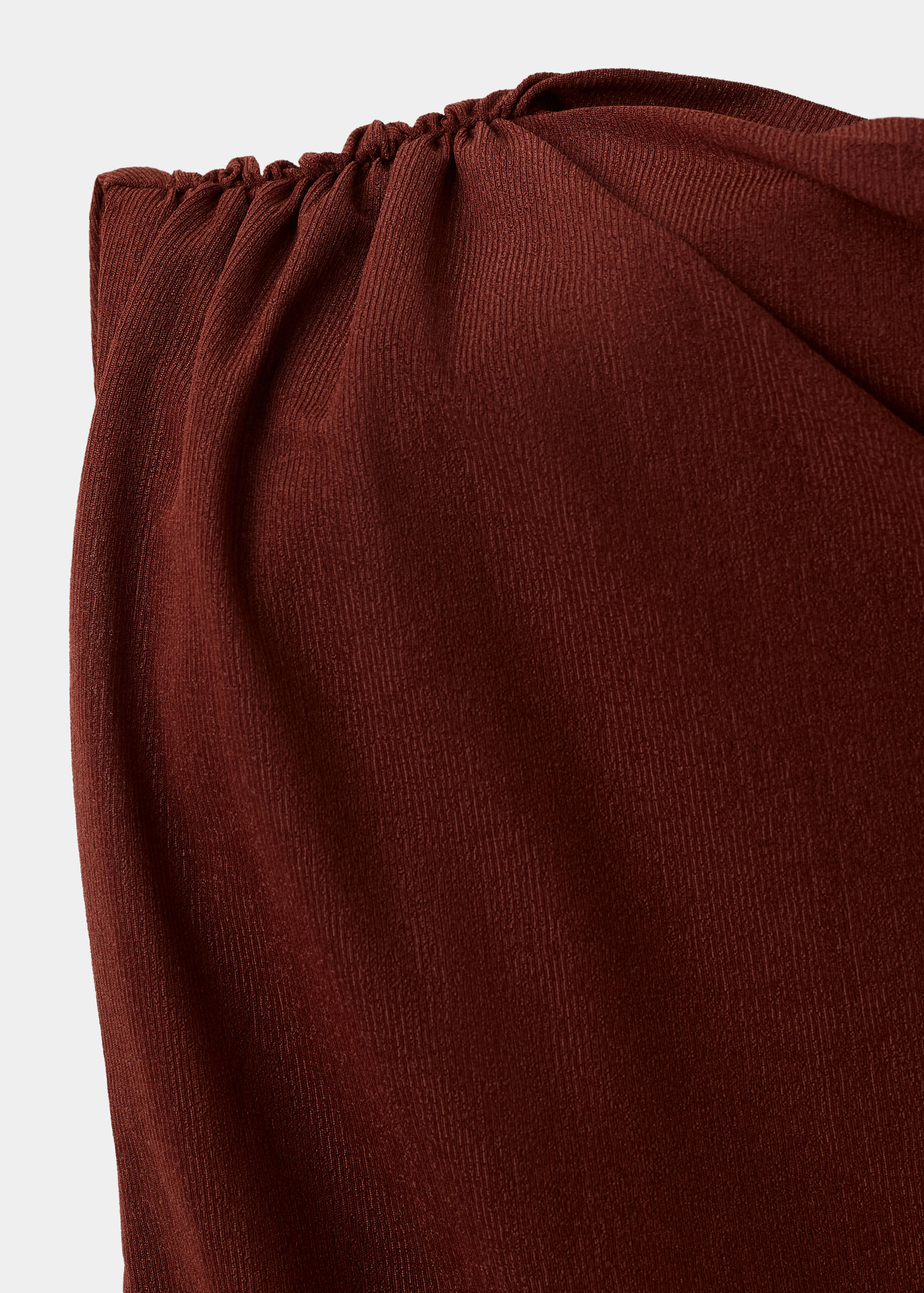 Asymmetrical gathered t-shirt - Details of the article 0