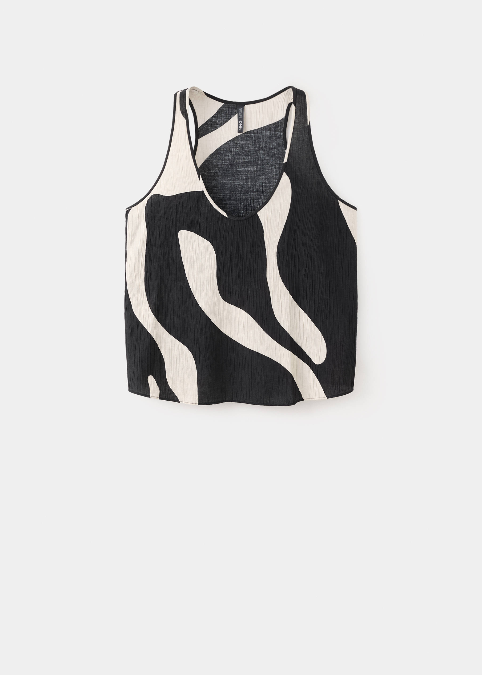 Printed crop top - Article without model